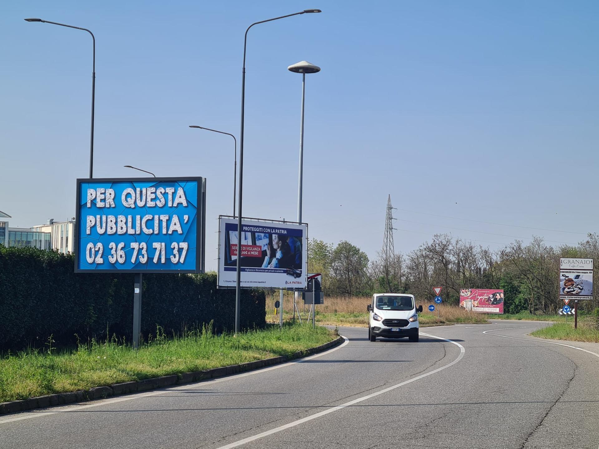 Impianto POSTER a Vimercate, in zona Il Gigante