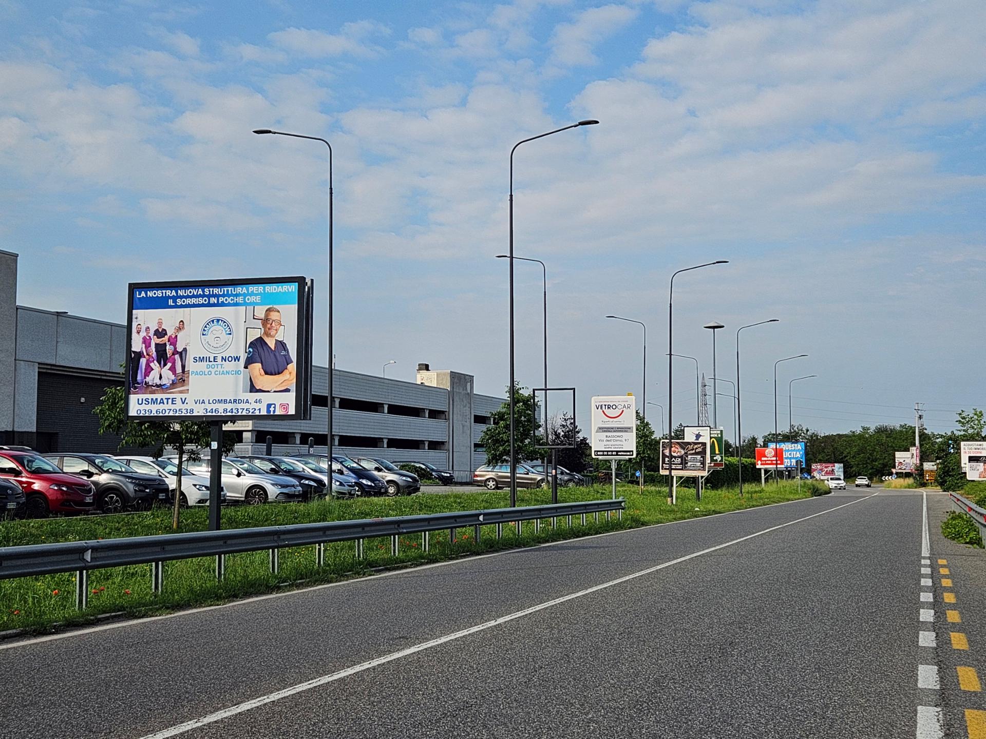Impianto POSTER a Vimercate, in zona Il Gigante