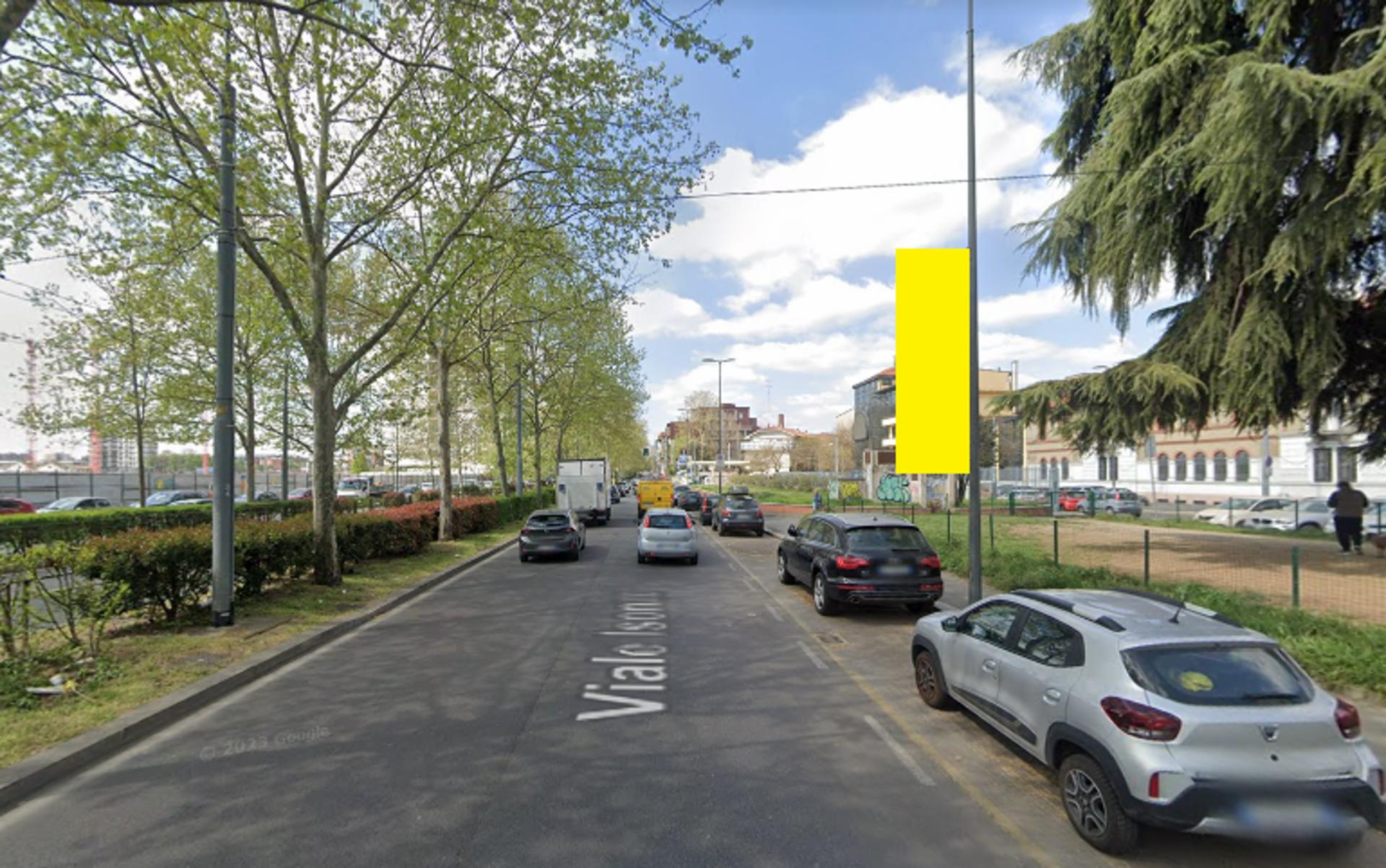 Impianto VERTICAL BANNER a Milano, in zona La Perla