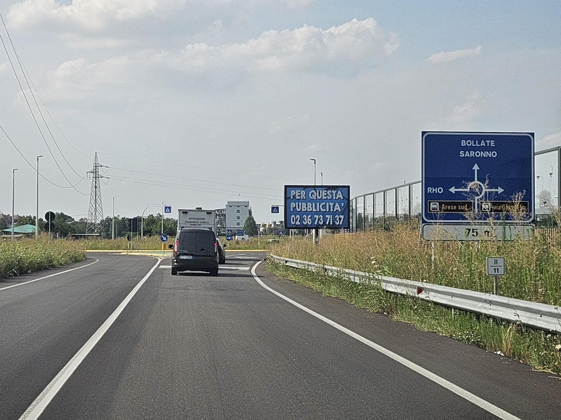 Impianto a Nuova Varesina S.P. ex. S.S. 233 Km 11+233 lato dx  Bollate