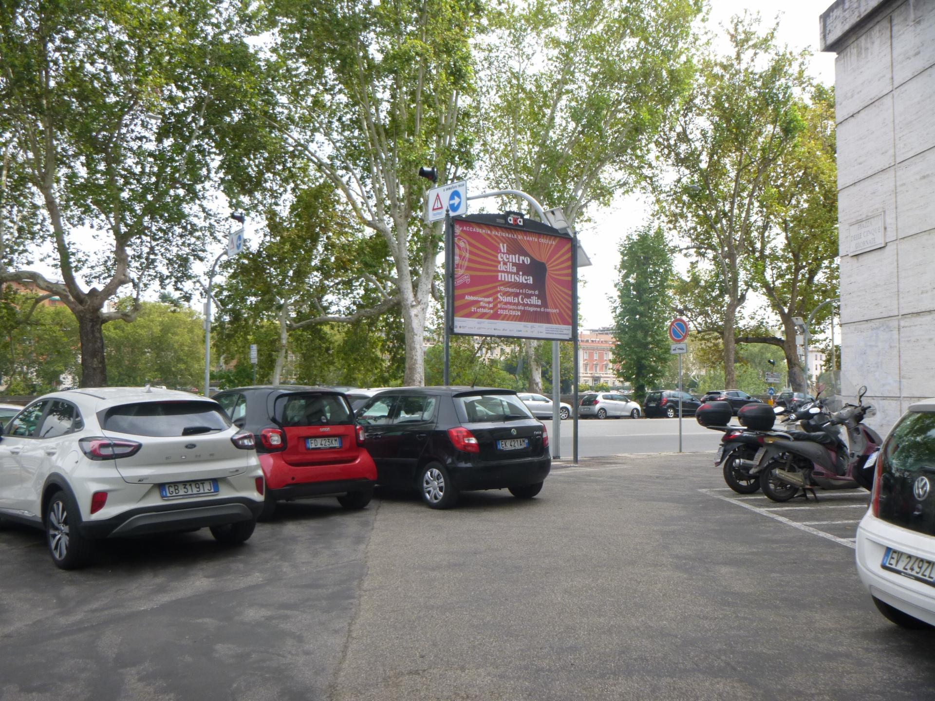 Impianto a PIAZZA CINQUE GIORNATE - ang. Lungotevere Michelangelo  Roma