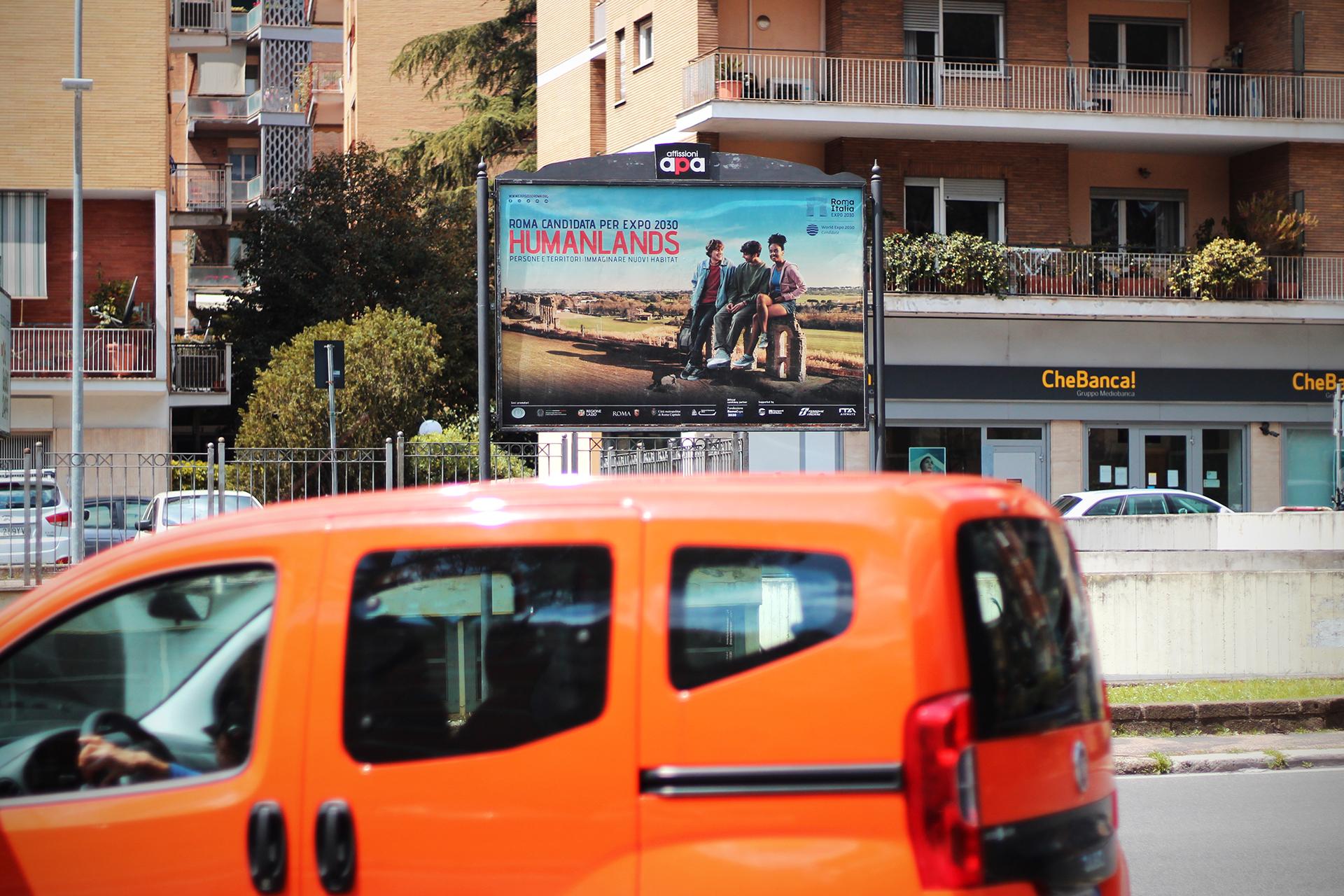 Impianto POSTER a Roma, in zona Alaska Gelateria