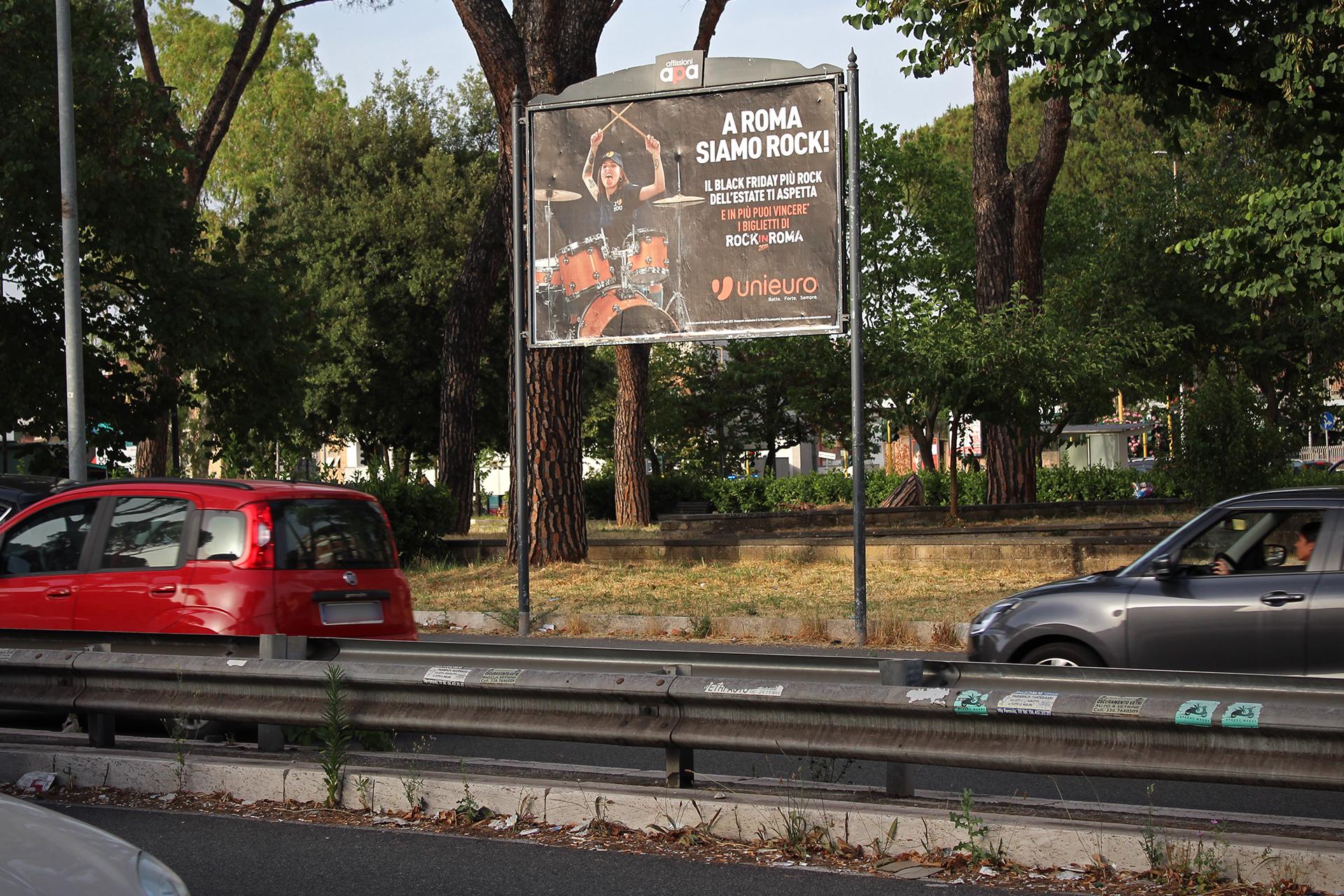 Impianto POSTER a Roma, in zona Malù