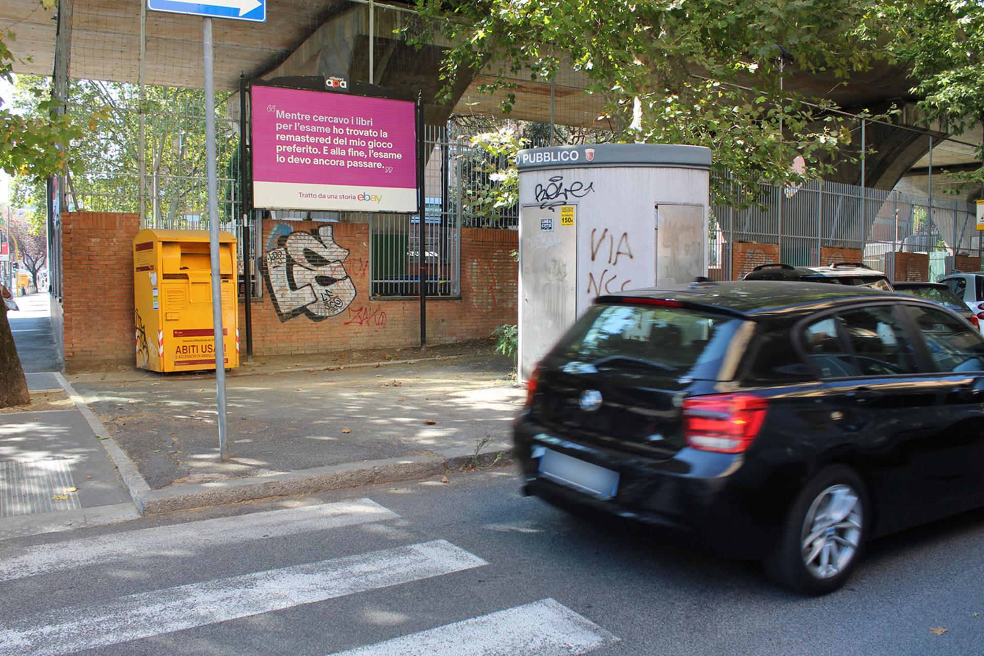 Impianto POSTER a Roma, in zona Ristorante Papa Rex
