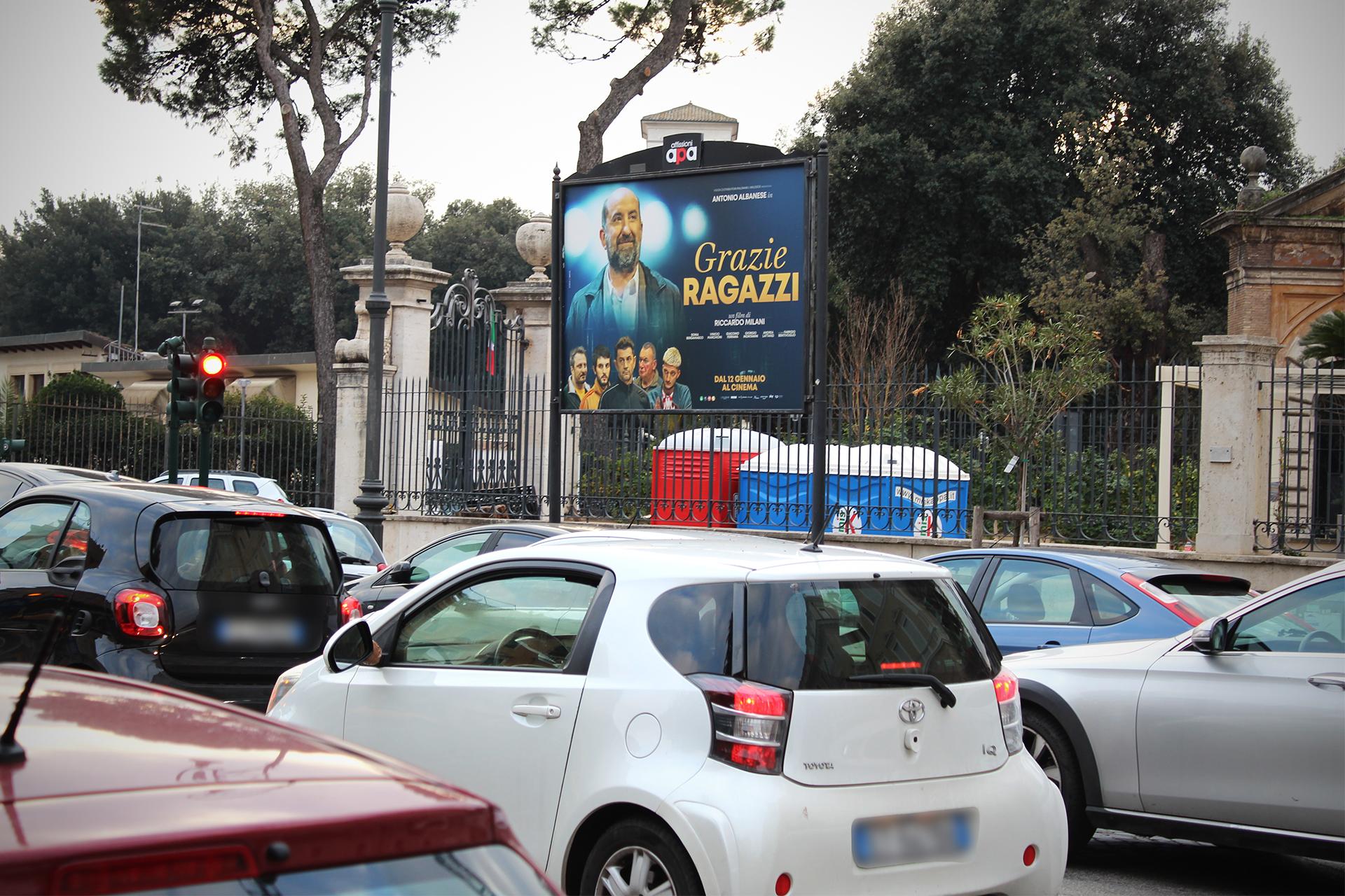 Impianto POSTER a Roma, in zona Galleria Borghese