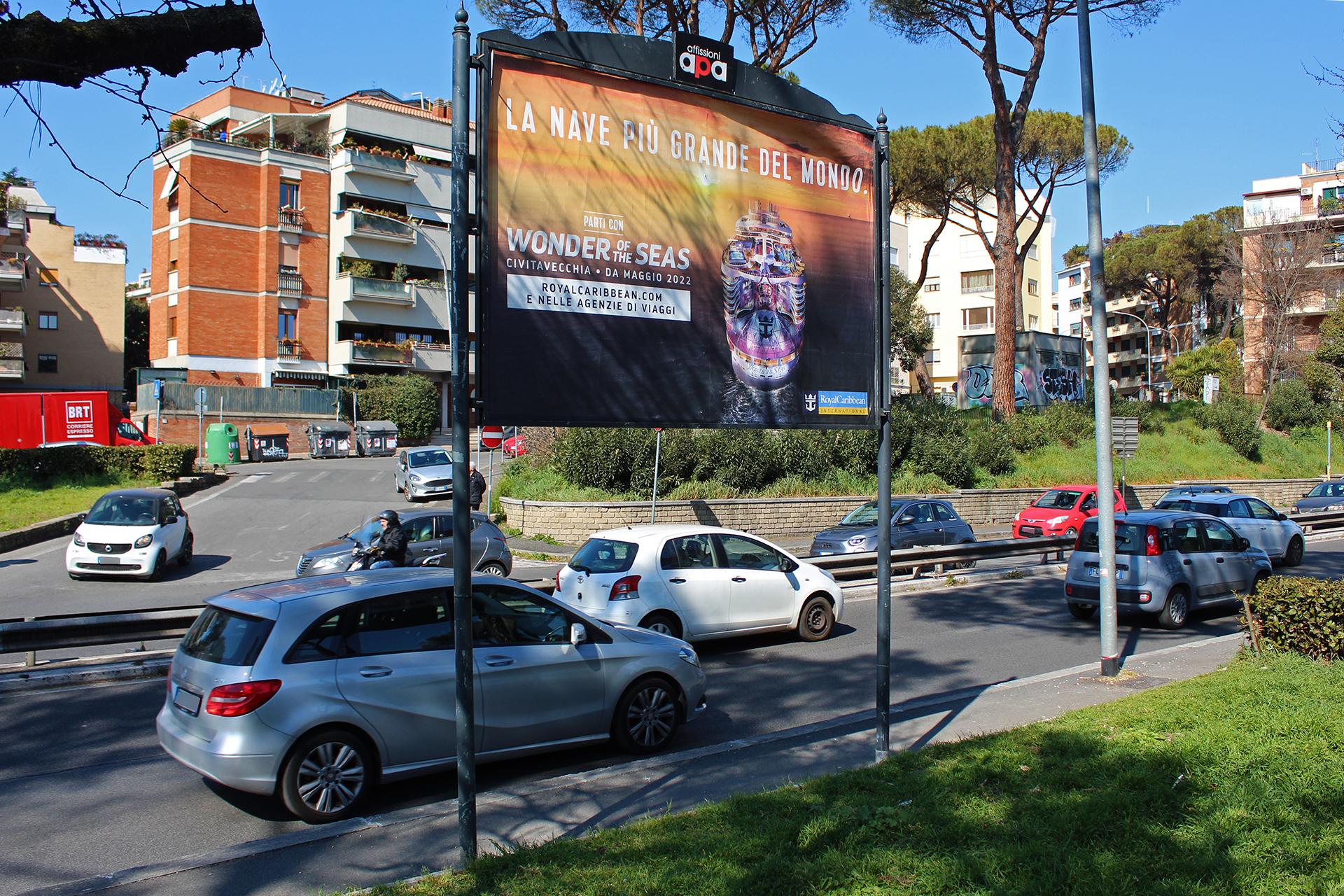 Impianto POSTER a Roma, in zona Malù