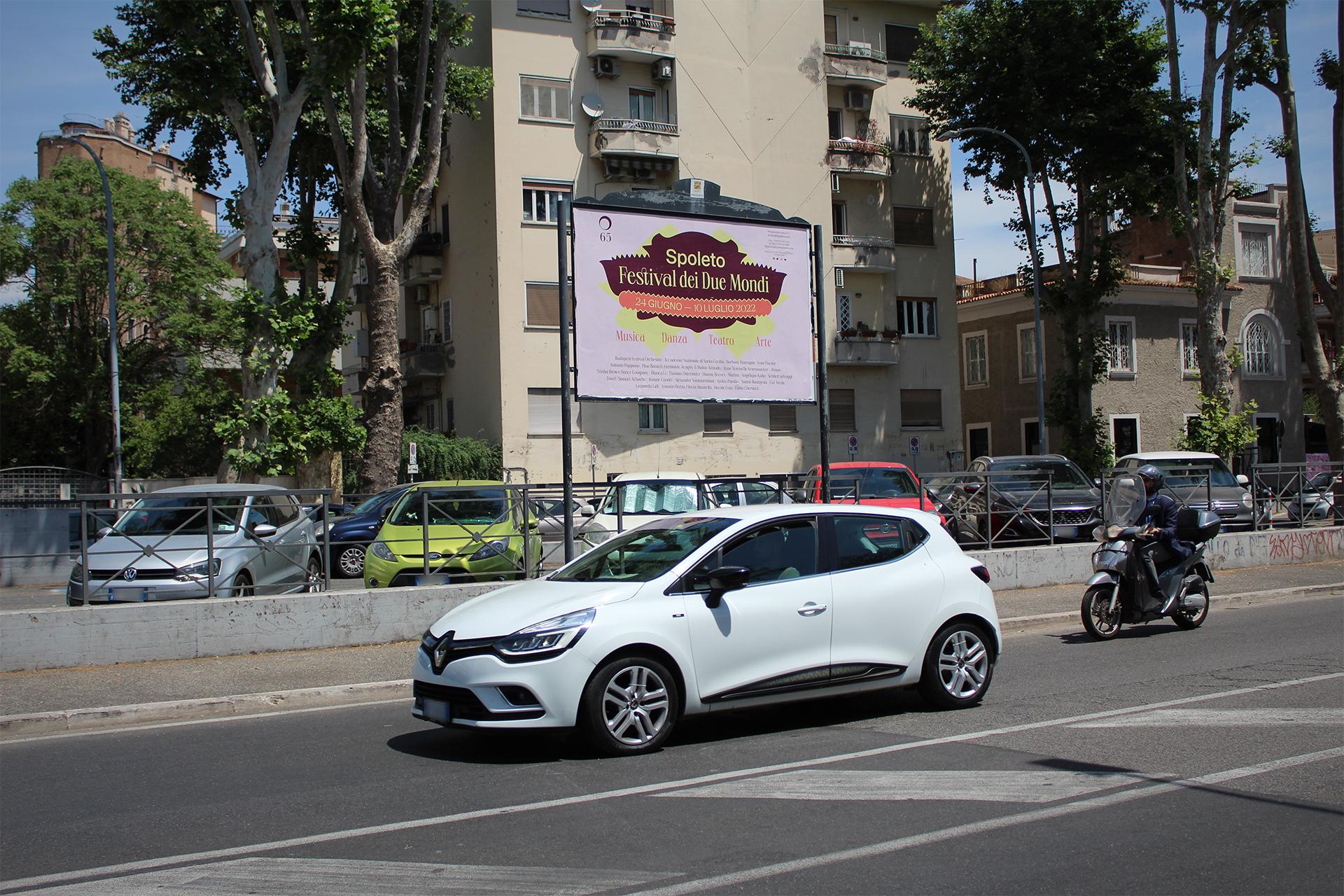 Impianto POSTER a Roma, in zona Moku
