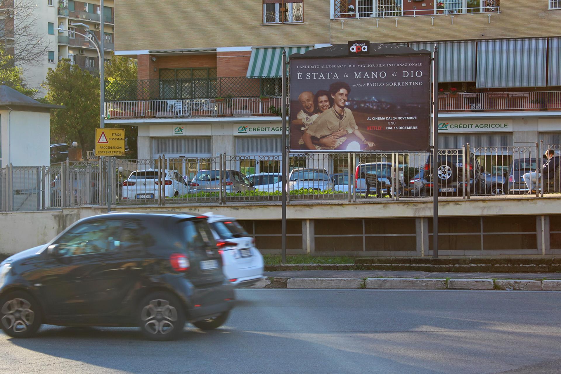 Impianto POSTER a Roma, in zona Alaska Gelateria