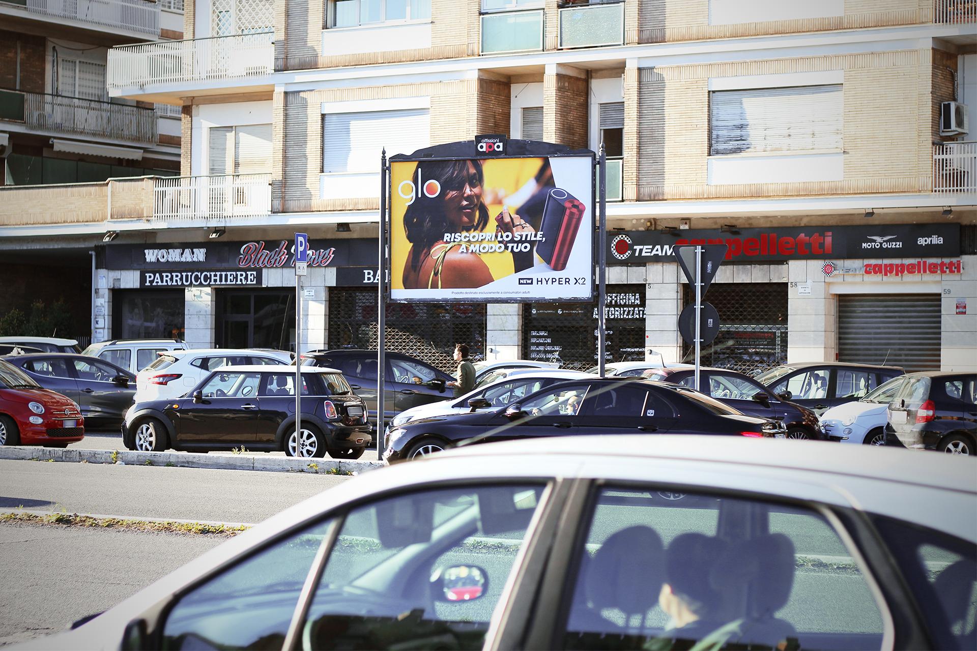 Impianto POSTER a Roma, in zona Le Vele