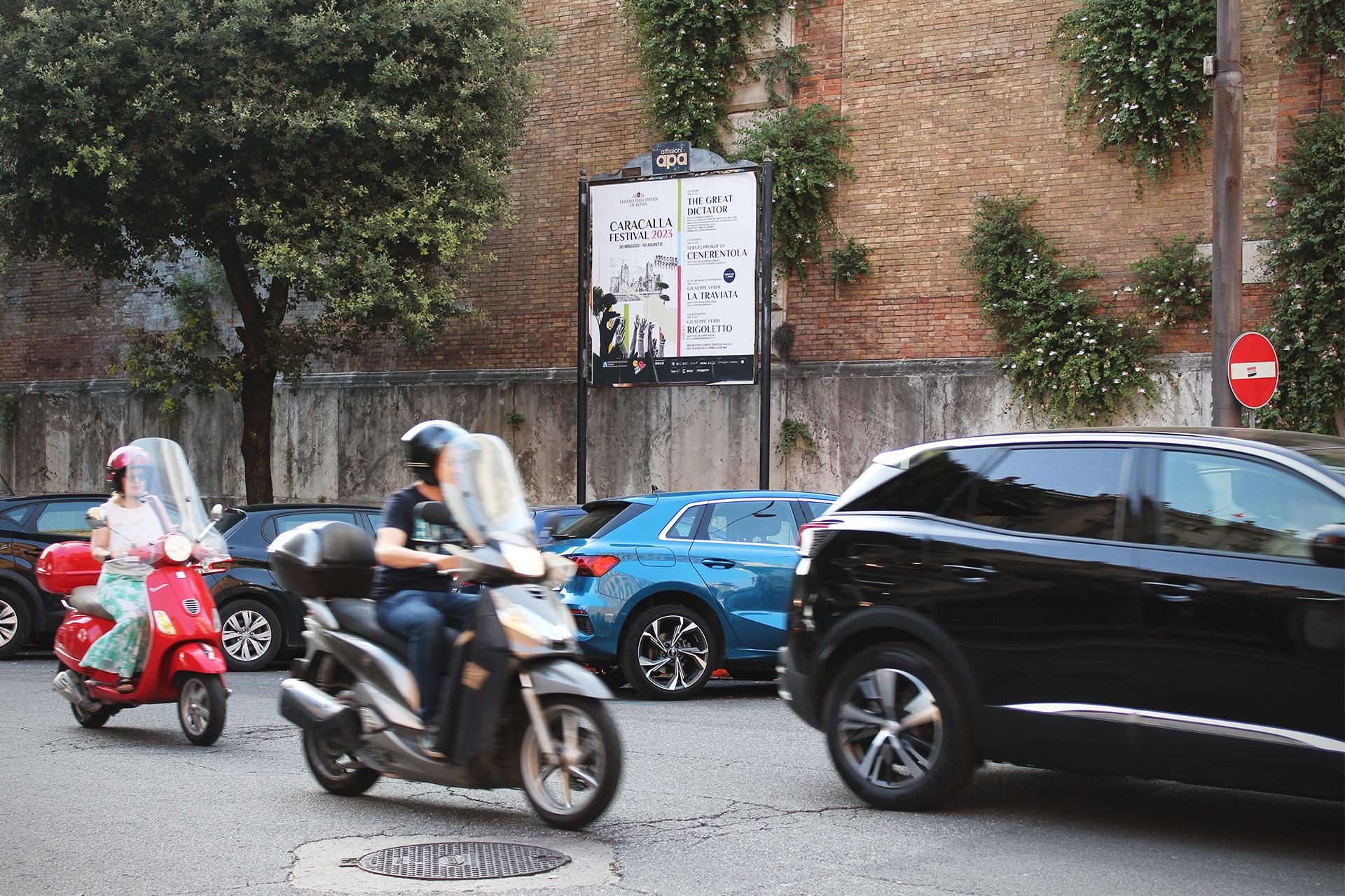 Impianto stendardo a Roma