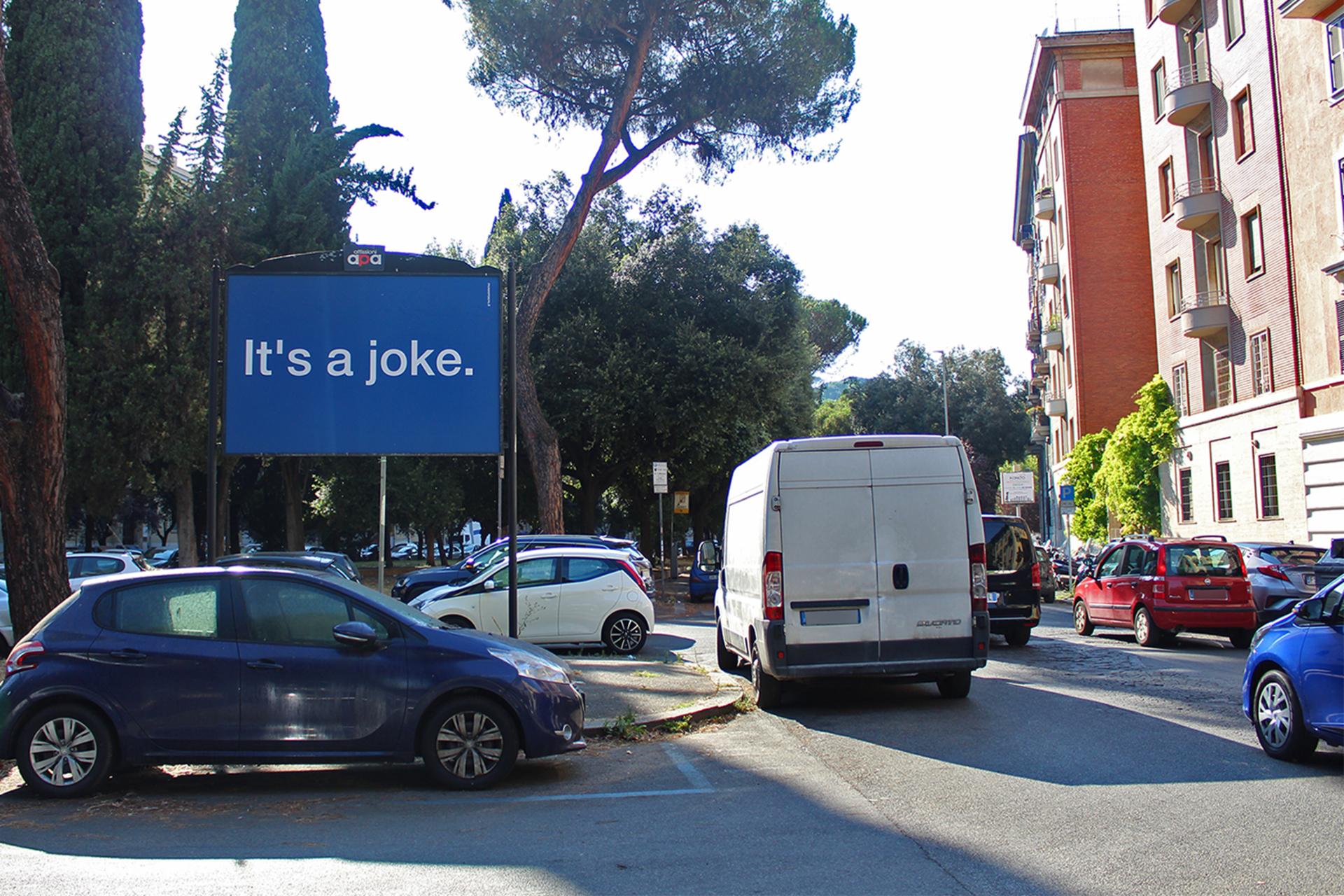 Impianto POSTER a Roma, in zona Bar della Salute
