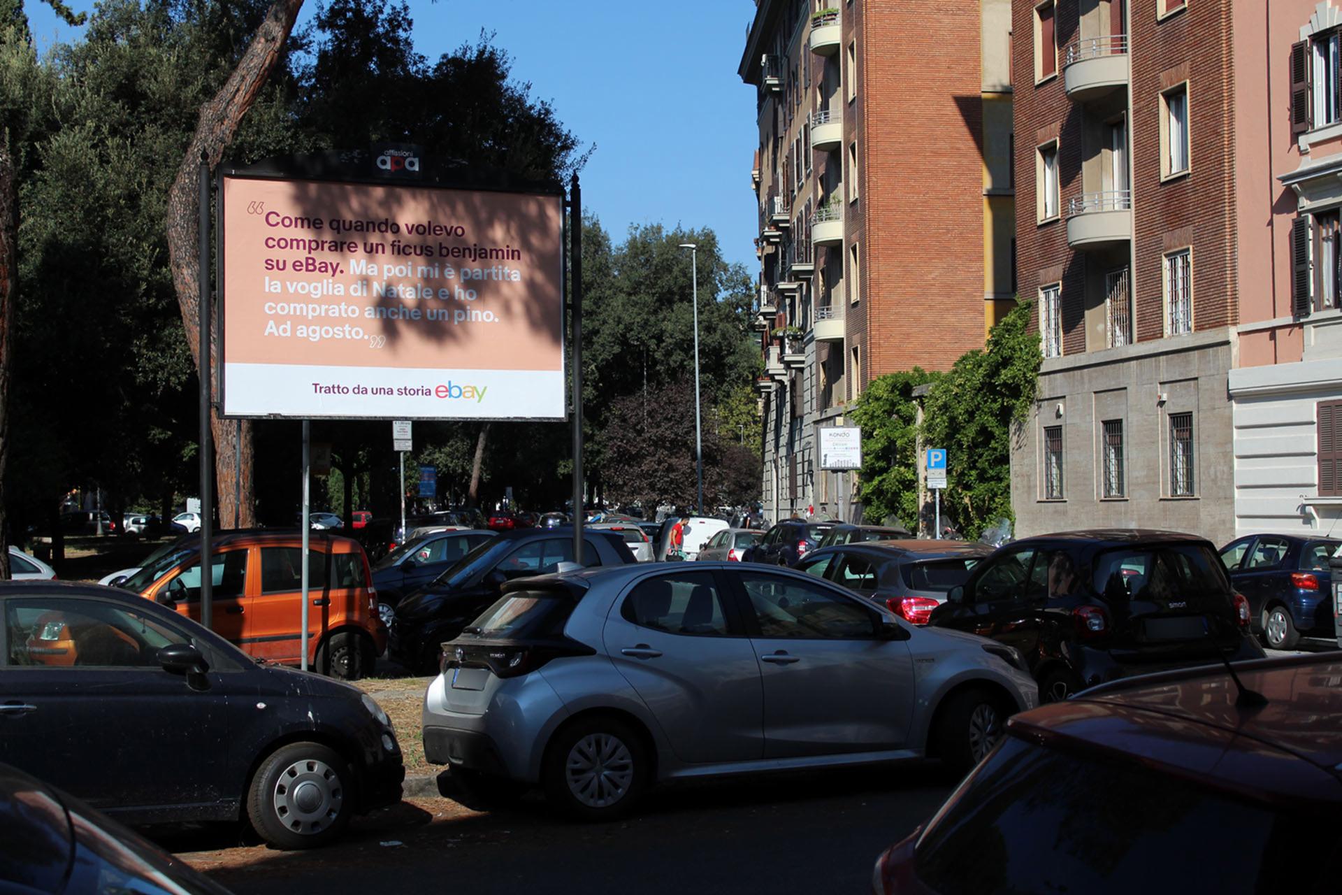 Impianto POSTER a Roma, in zona Bar della Salute