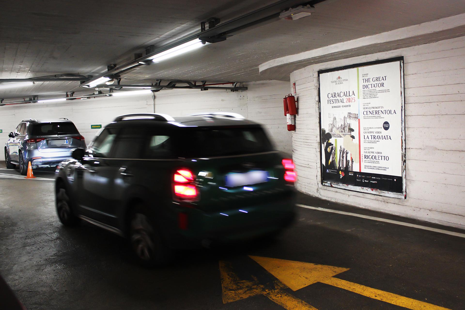 Impianto a VIA LUDOVISI 60 - int. Parking Ludovisi (Uscita Rampa Liv. -1)  Roma