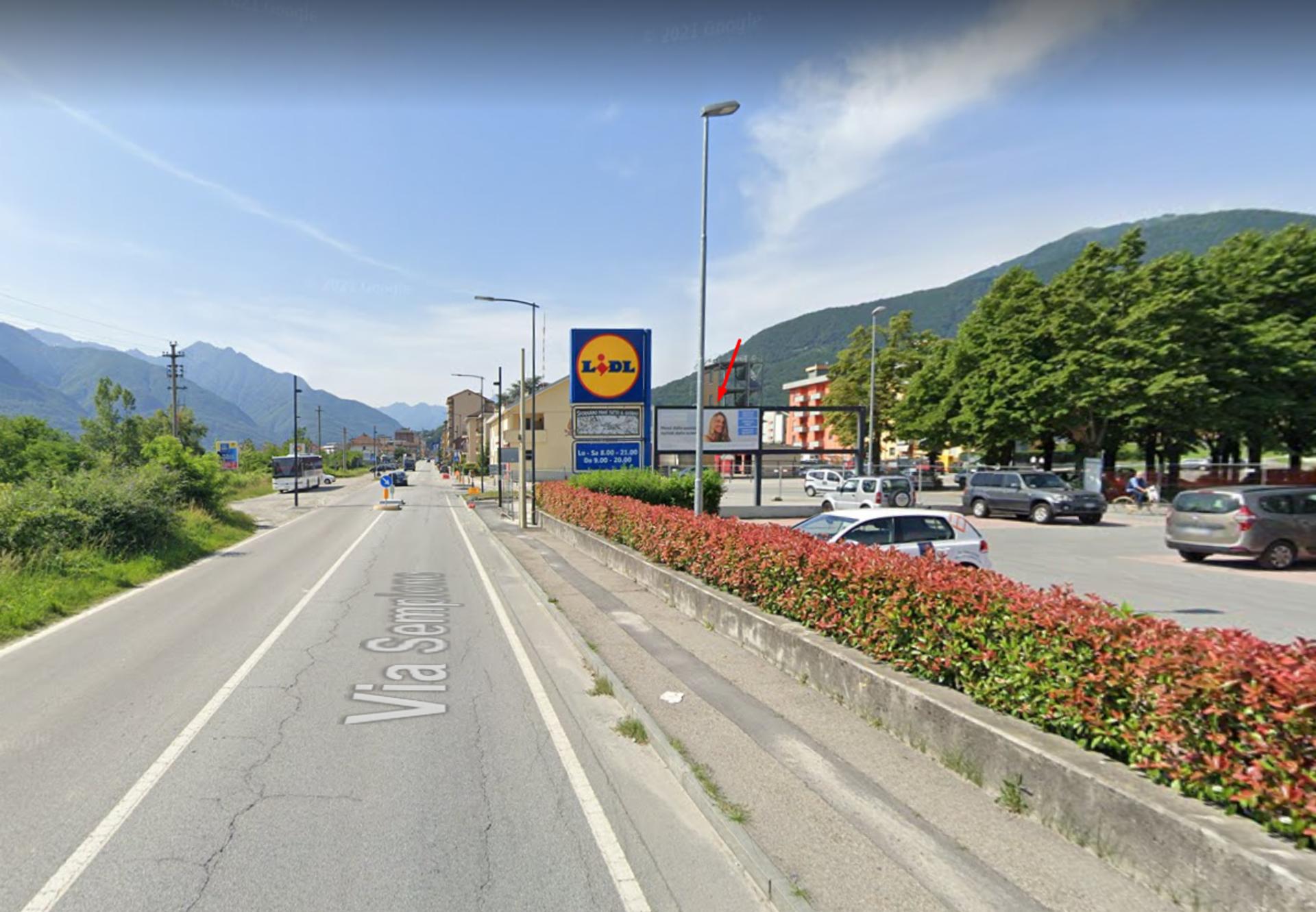 Impianto POSTER a Domodossola, in zona Lidl