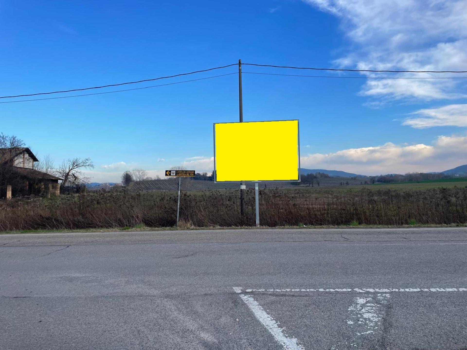 Impianto poster a Montebello della Battaglia