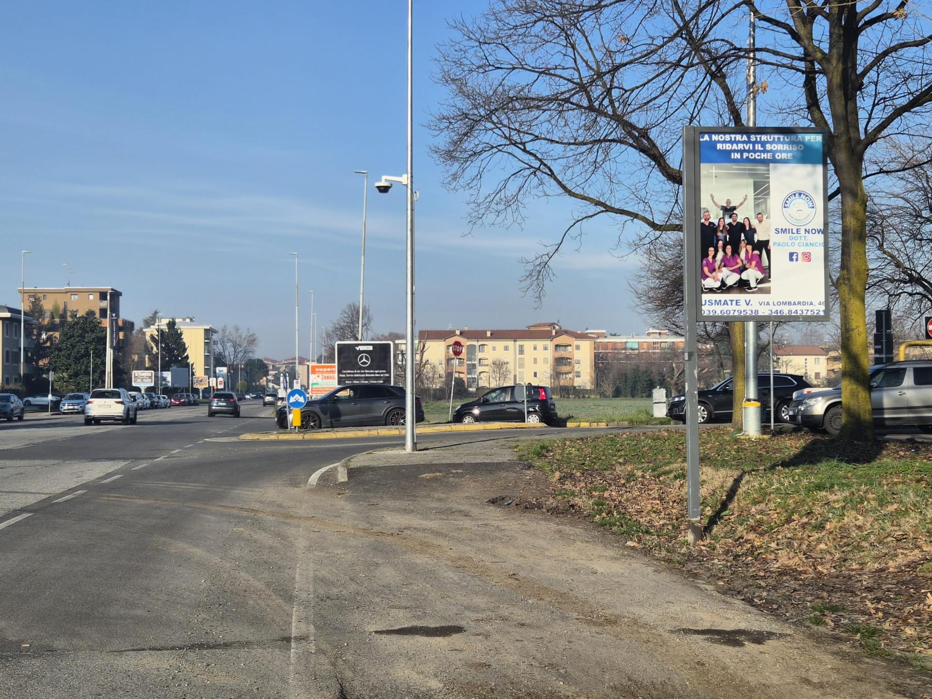 Impianto a Via Sicilia entrata parcheggio stadio  Monza