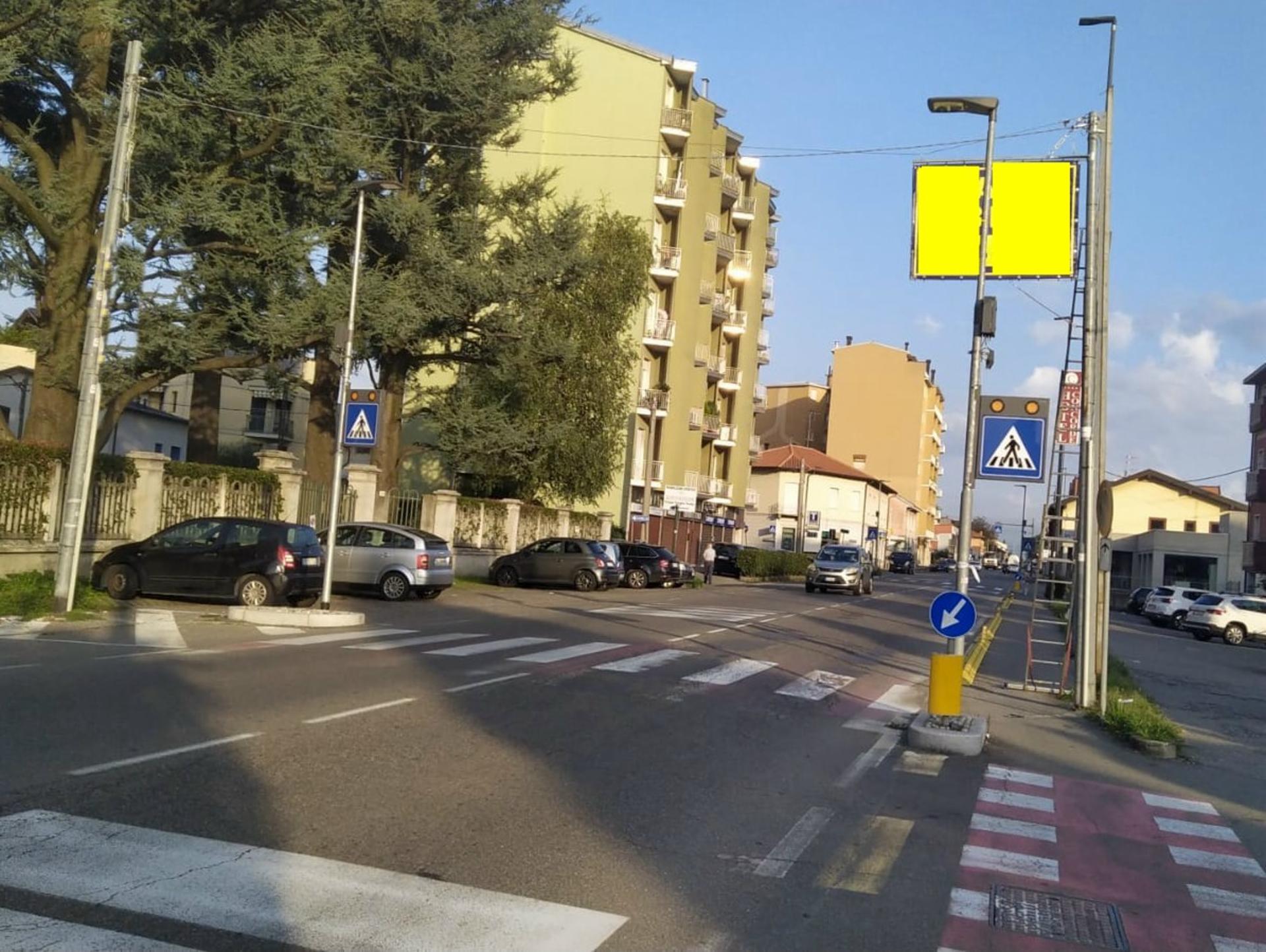 Impianto STRISCIONE a Gerenzano, in zona Scuola dell'Infanzia Aldo Moro
