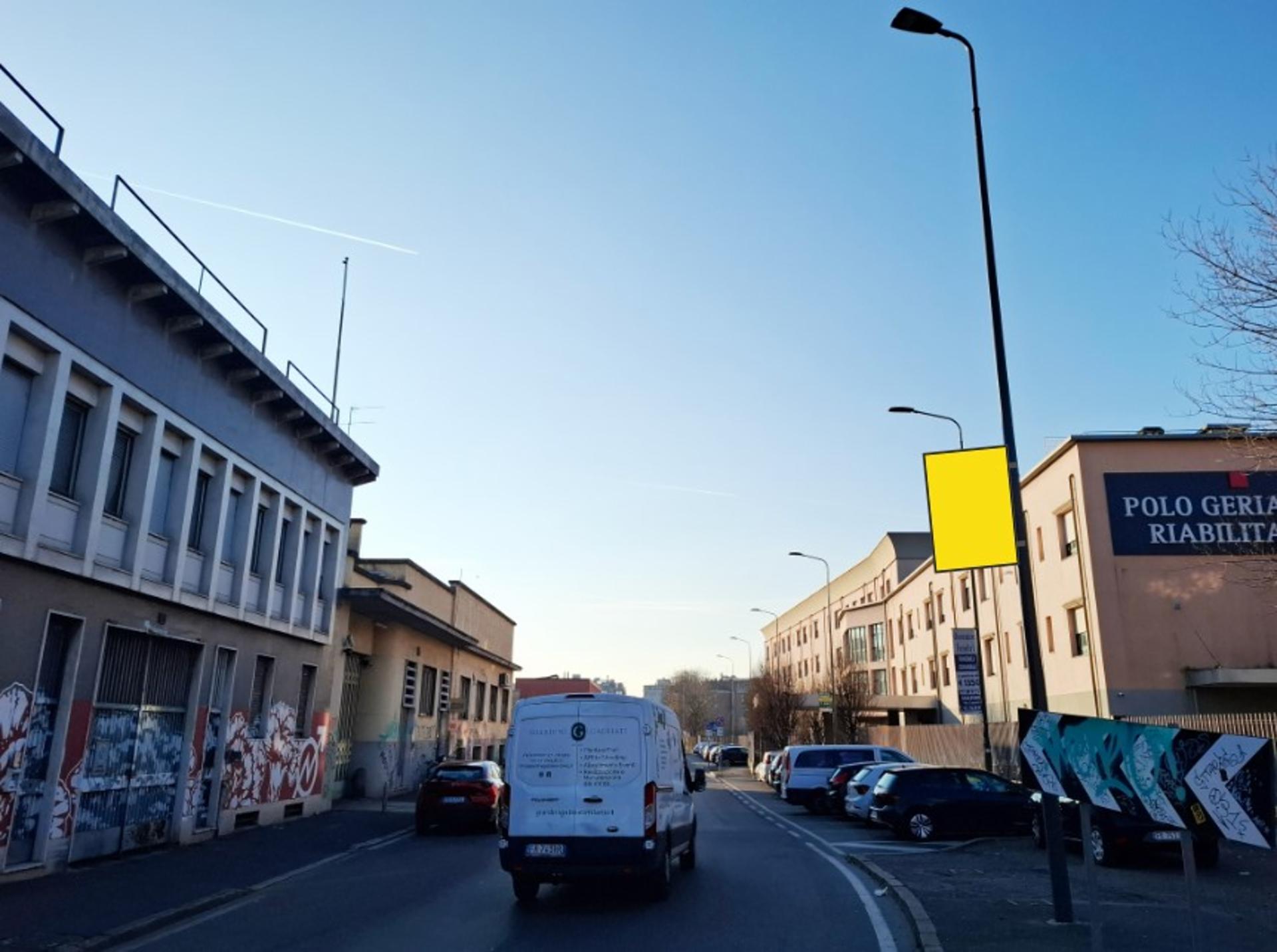 Impianto TARGA PALO a Milano, in zona Simpaty