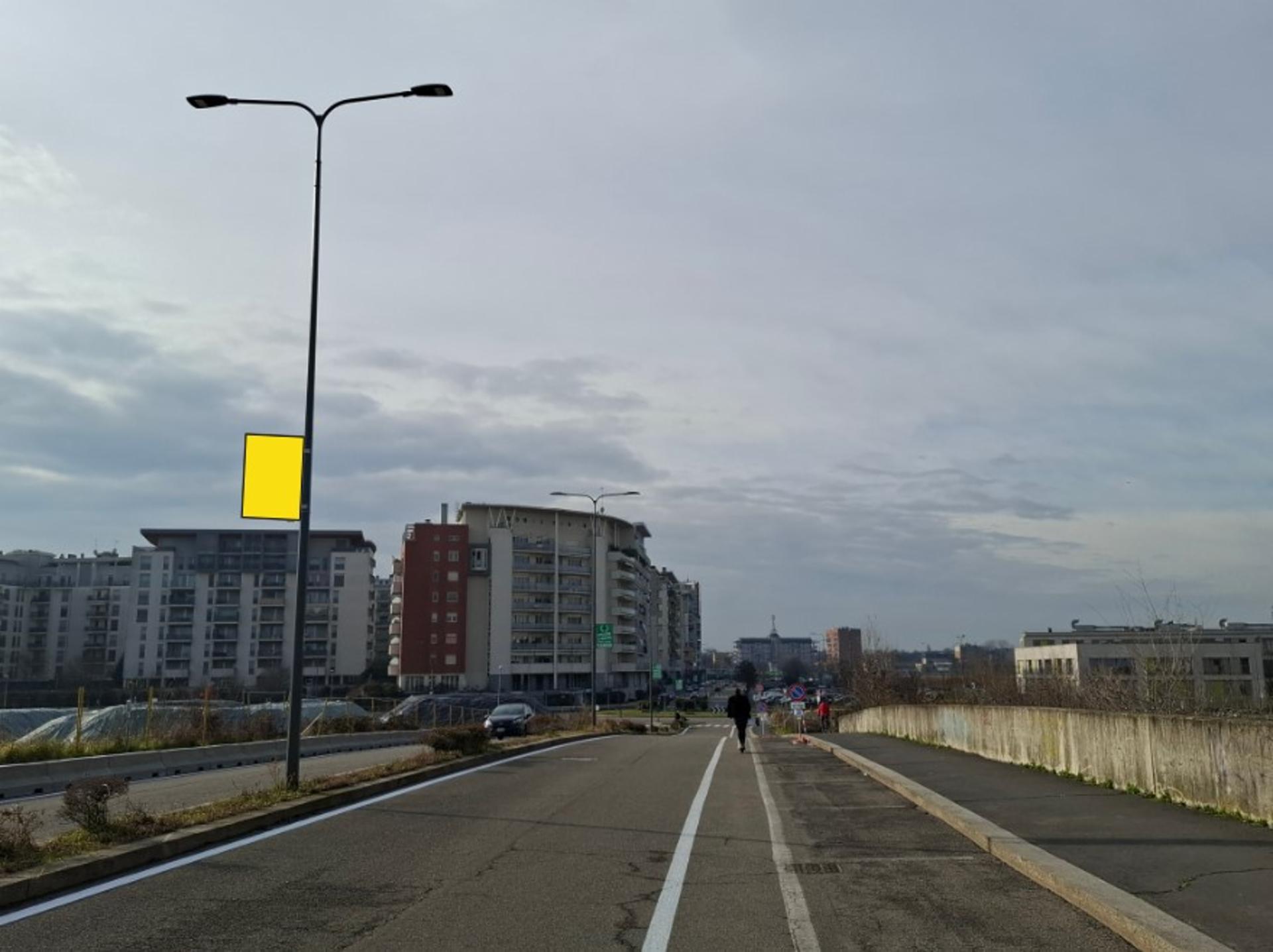 Impianto TARGA PALO a Milano, in zona Cosmì