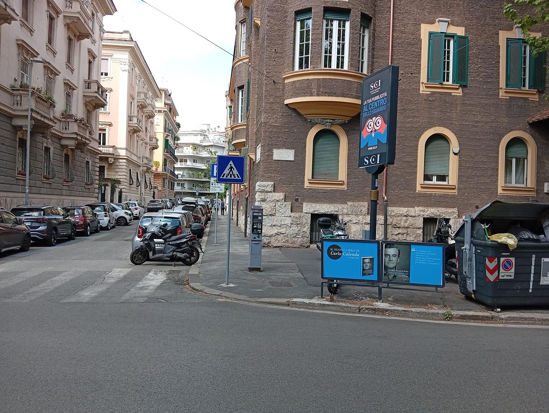 Impianto a VIALE LIEGI - ang. Via Montevideo (dx)  Roma