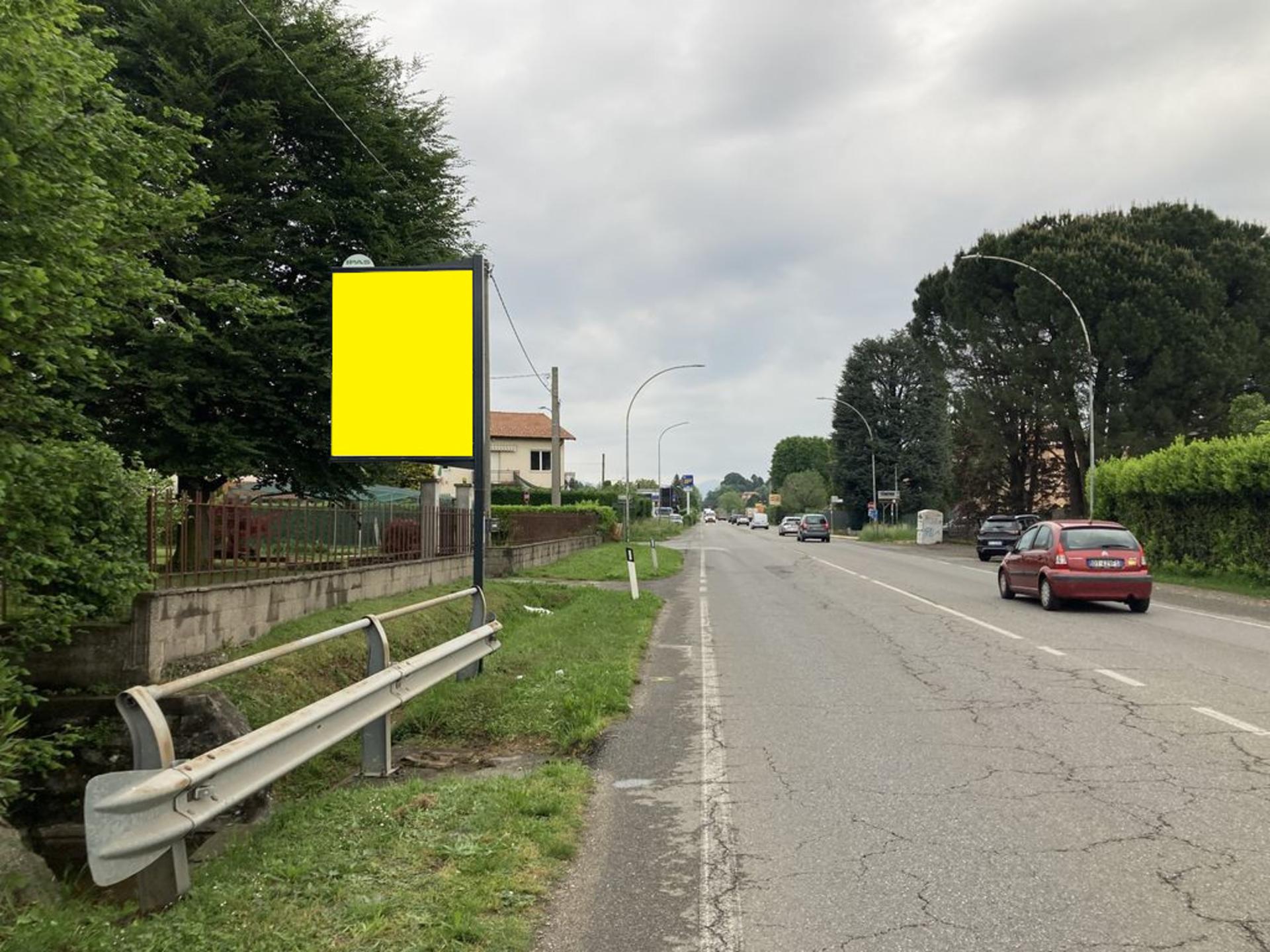 Impianto CARTELLONISTICA a Albese con Cassano, in zona Gocce di Caffé
