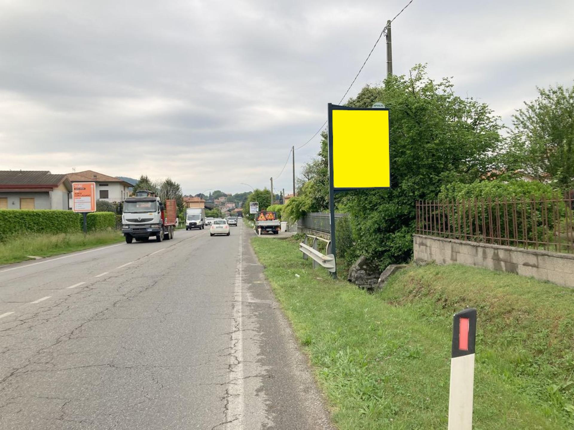 Impianto CARTELLONISTICA a Albese con Cassano, in zona Gocce di Caffé