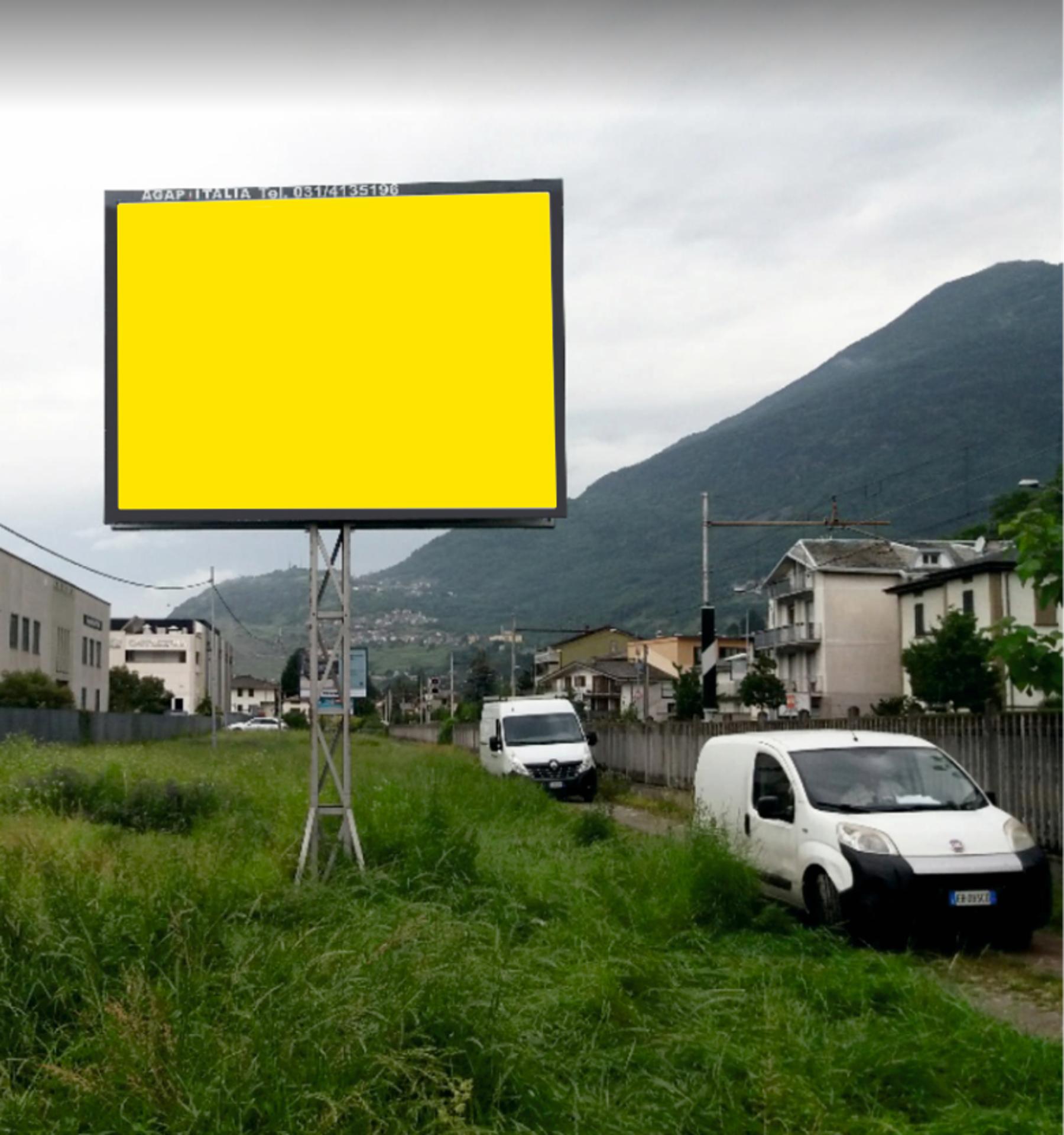 Impianto POSTER a Sondrio, in zona Bar Millemiglia