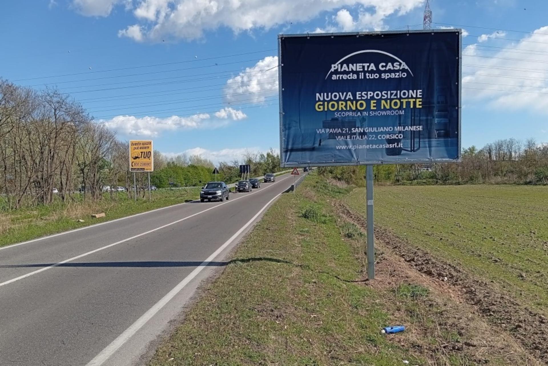 Impianto a S.P. 164 km 10+402 dx dir. Locate Triulzi  San Giuliano Milanese