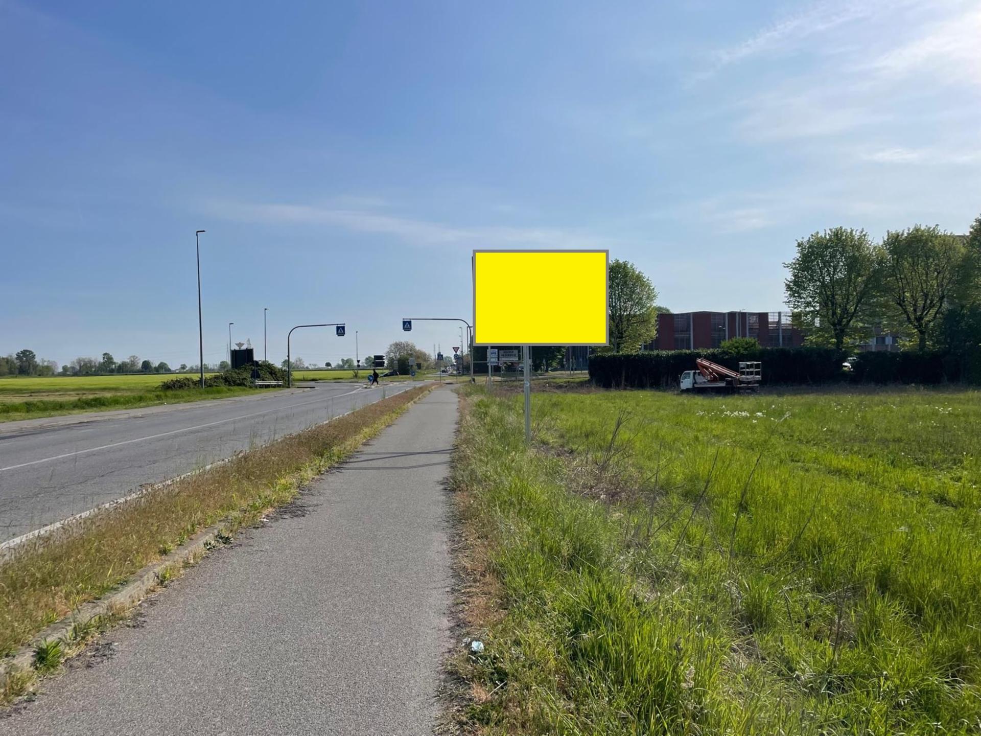 Impianto a S.P. 138 km 0+267 dx via Pandina 60 mt da rotatoria Ospedale dir. Dresano	3X2 BIF TELO PVC	290X190 TELO	45.359484, 9.338150  Melegnano