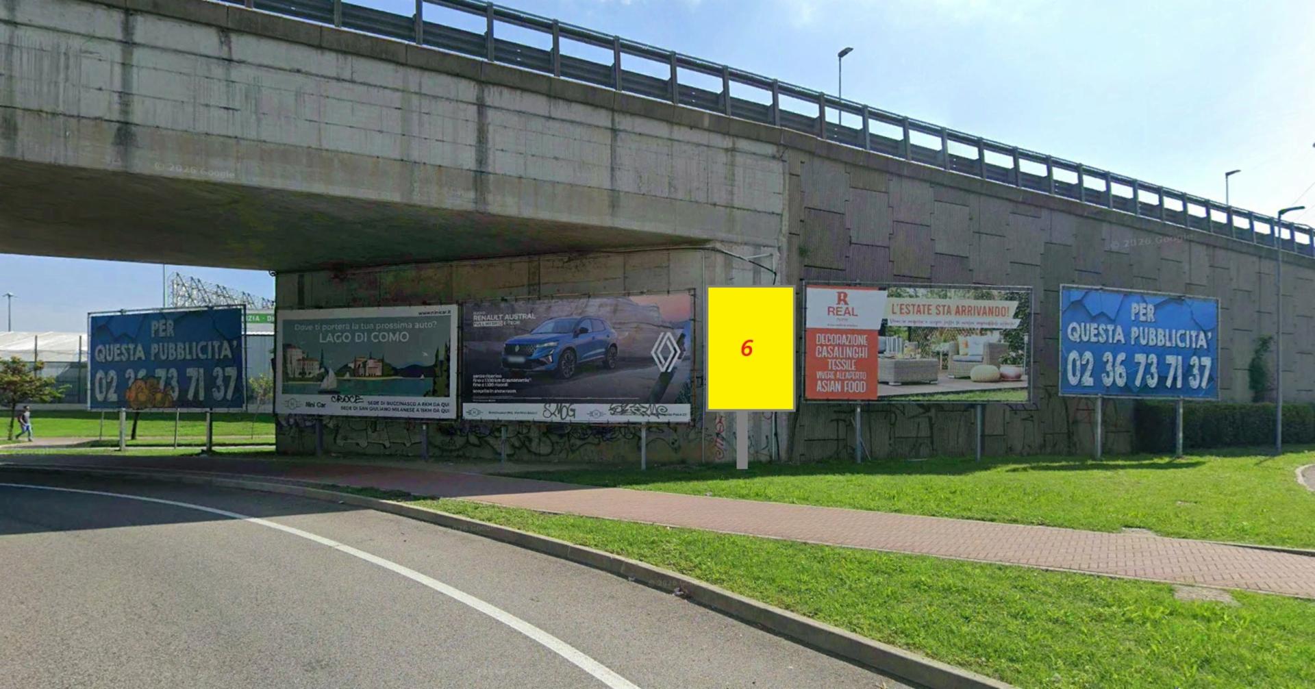 Impianto a VIA ISONZO ENTRATA TANGENZIALE E CC FIORDALISO IMPIANTO  Rozzano