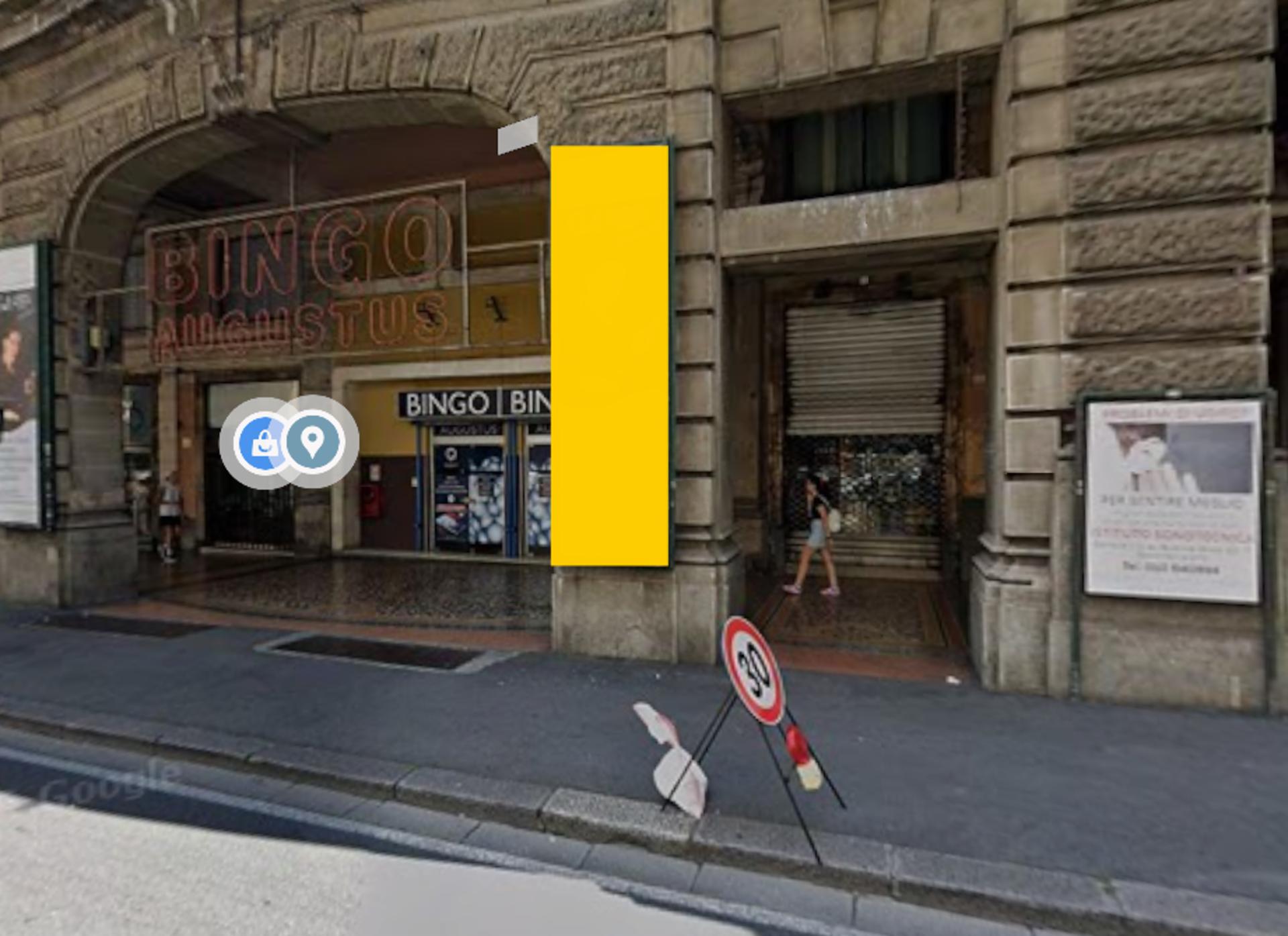 Impianto TOTEM a Genova, in zona Caffetteria Augustus