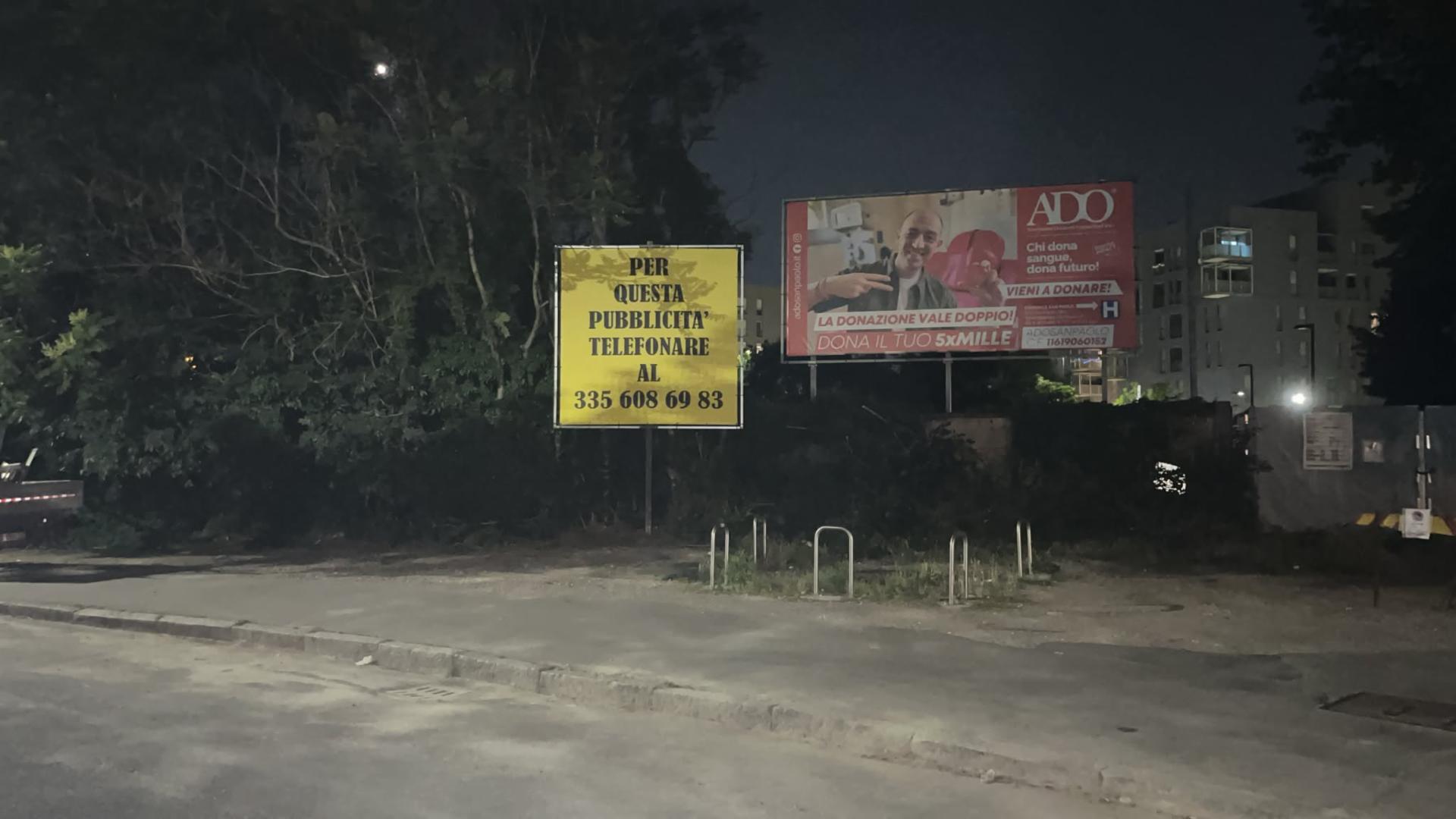 Impianto POSTER a Milano, in zona Excalibur