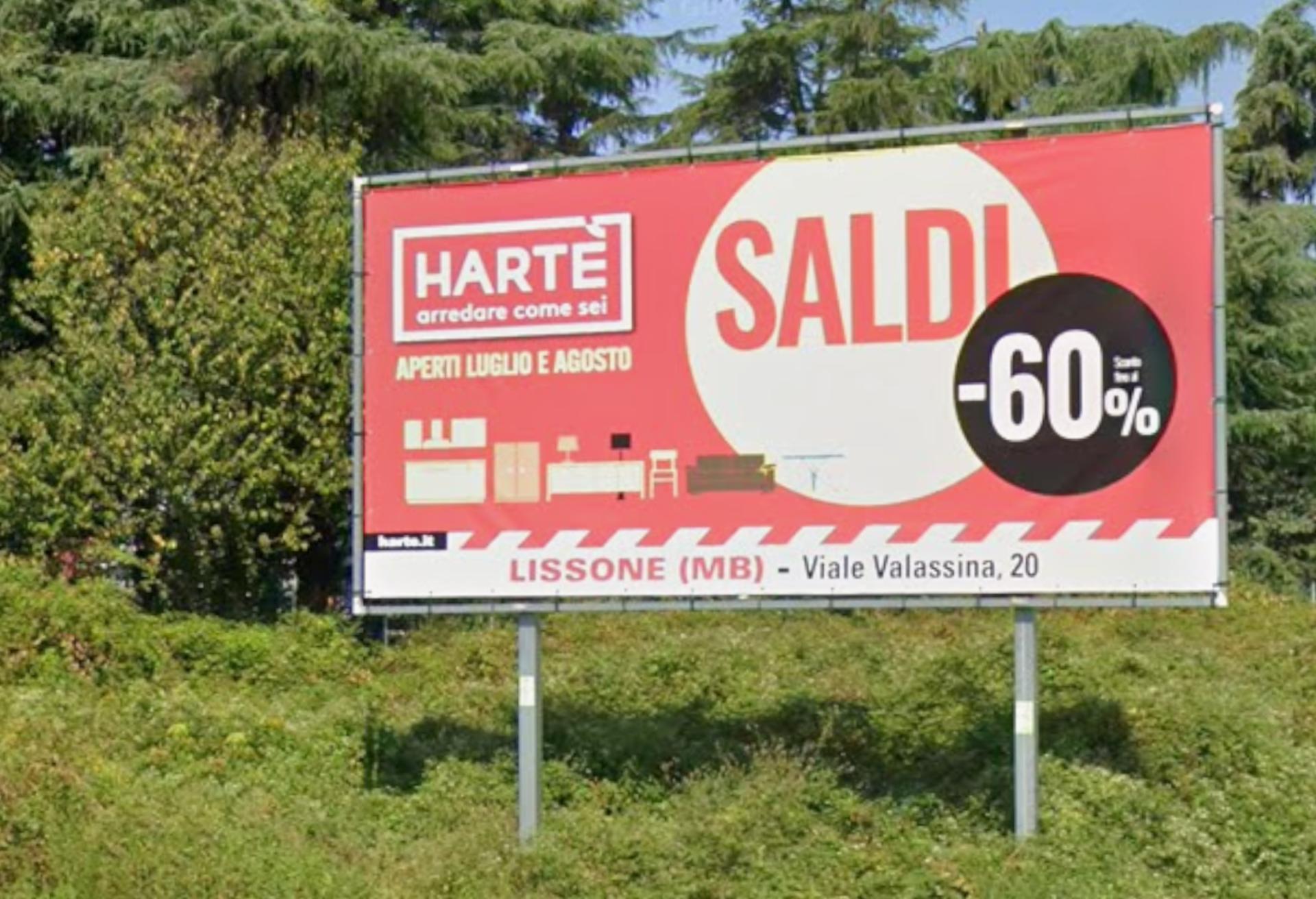Impianto a VIA BOLZANO / VIA TRENTO (TELAIO BANNER)  Vimercate