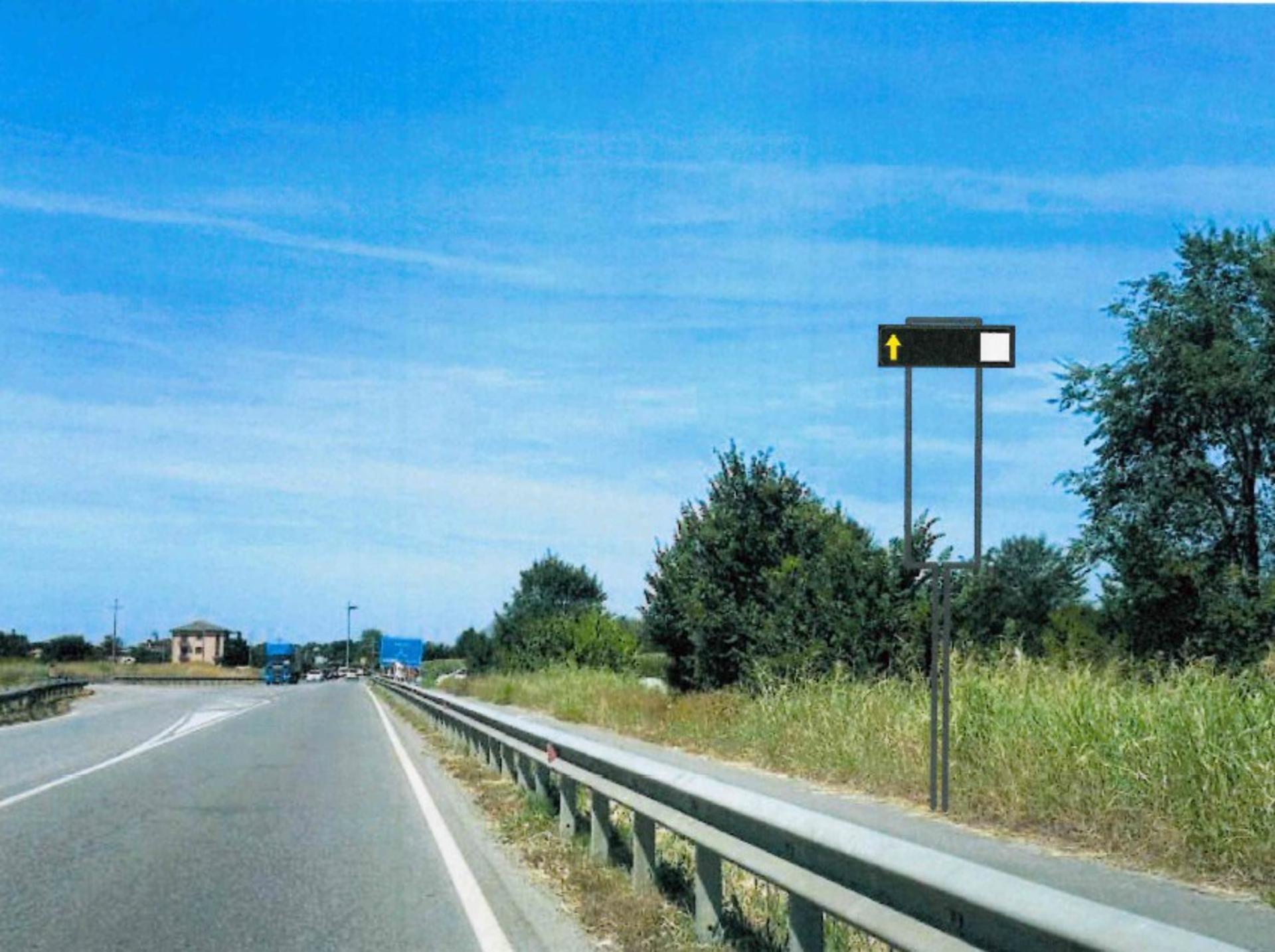 Impianto frecce / preinsegne a Palosco