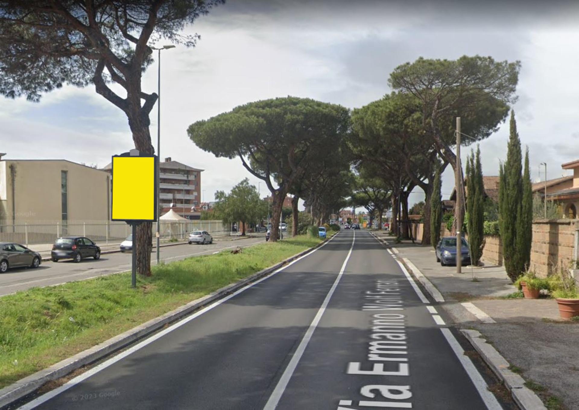 Impianto CARTELLONISTICA a Roma, in zona Chiesa di San Corbiniano