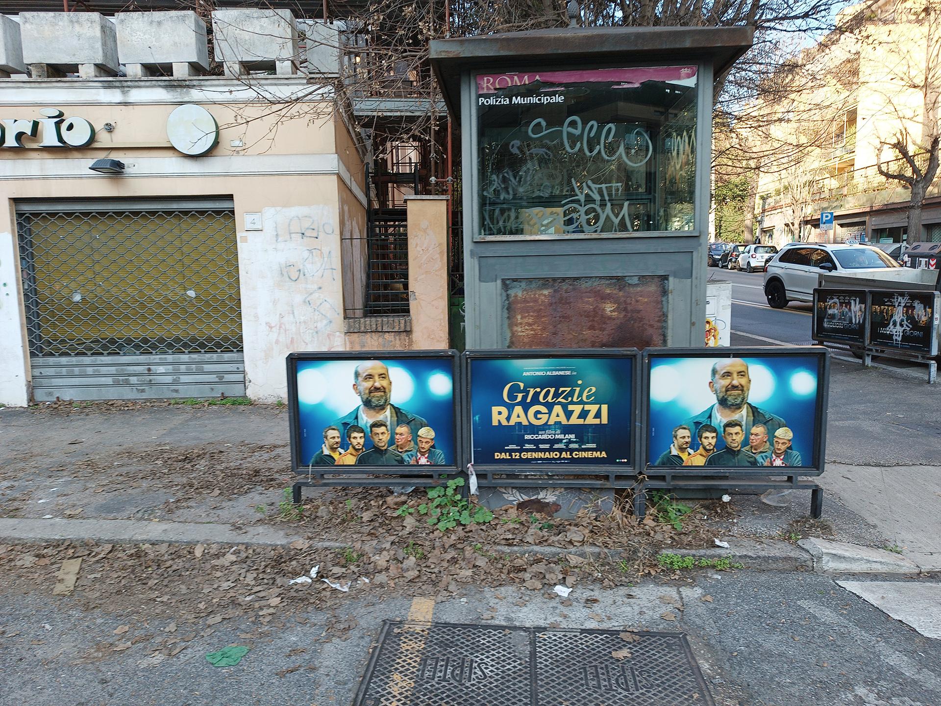 Impianto a VIA MARZIALE - ang. Viale Medaglie d'Oro (dx)  Roma