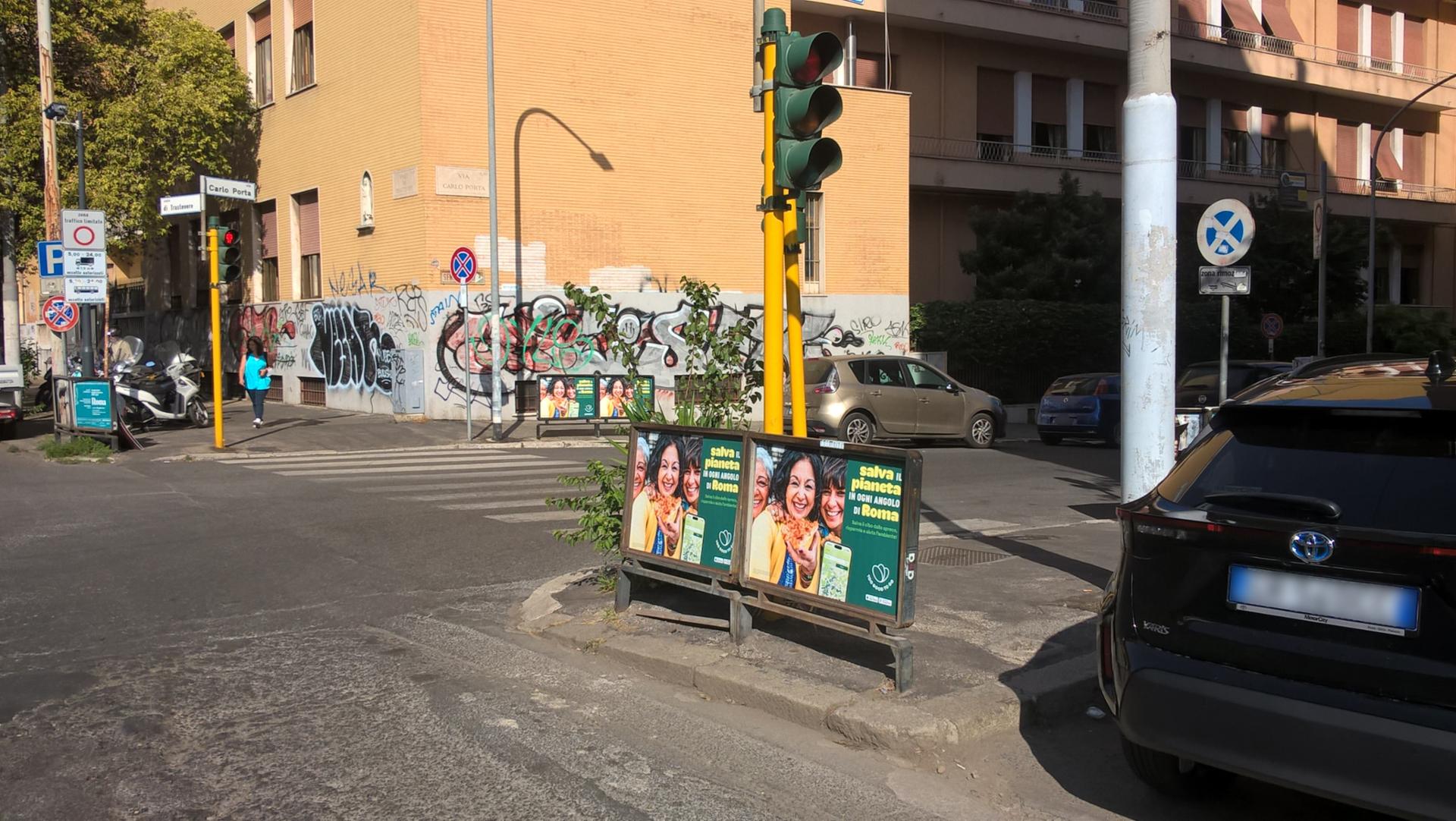 Impianto a VIALE TRASTEVERE - ang. Via Porta (lt. Sud)  Roma