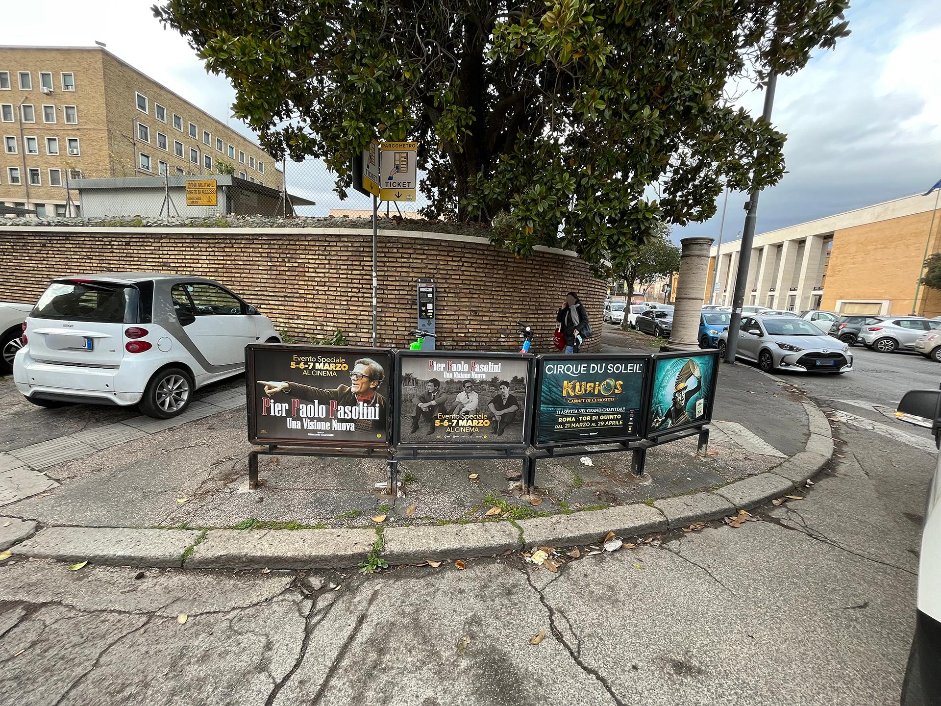 Impianto a PIAZZALE ALDO MORO - ang. Via dei Frentani (sx)  Roma