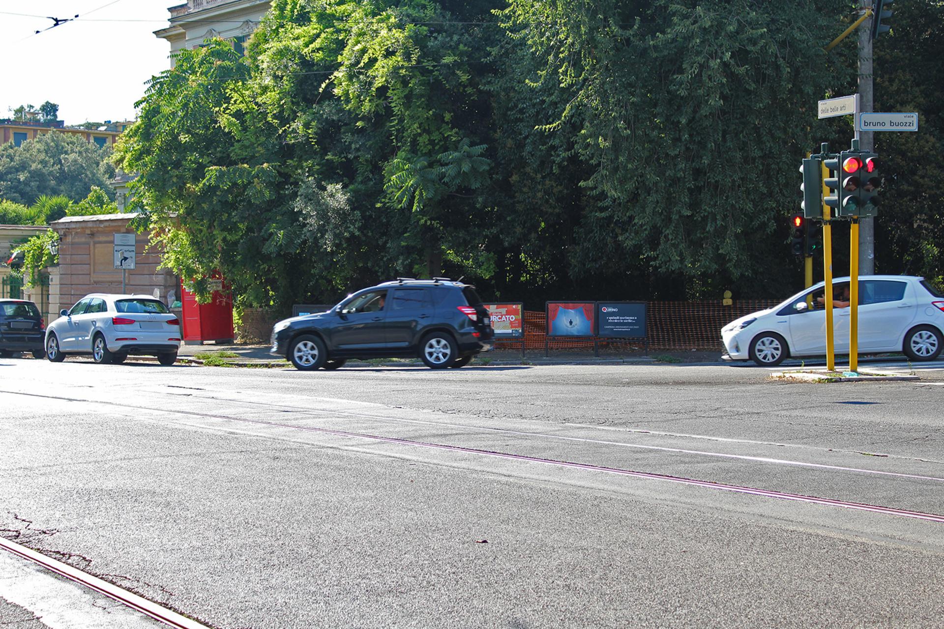 Impianto a VIALE BELLE ARTI - ang. Viale Bruno Buozzi (dx)  Roma