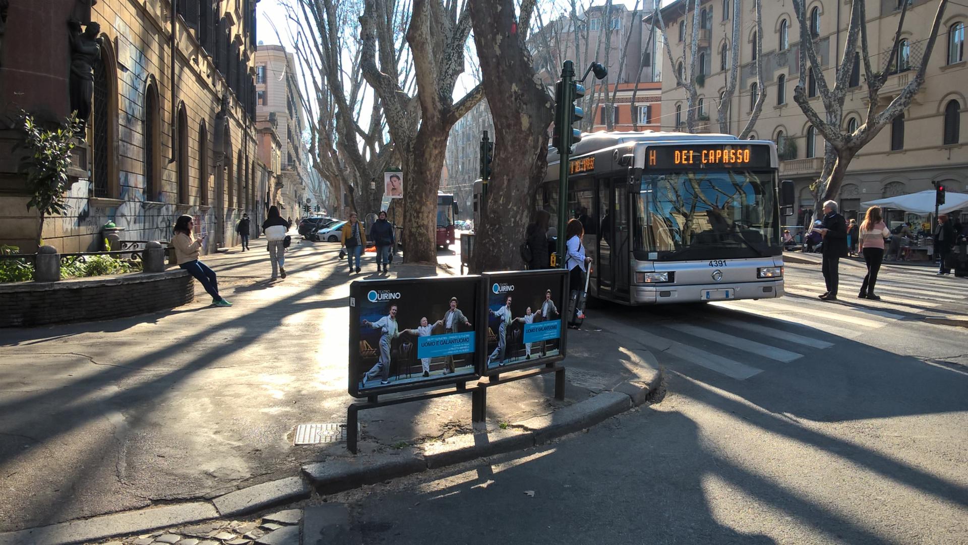 Impianto a PIAZZA MASTAI - ang. Viale Trastevere  Roma