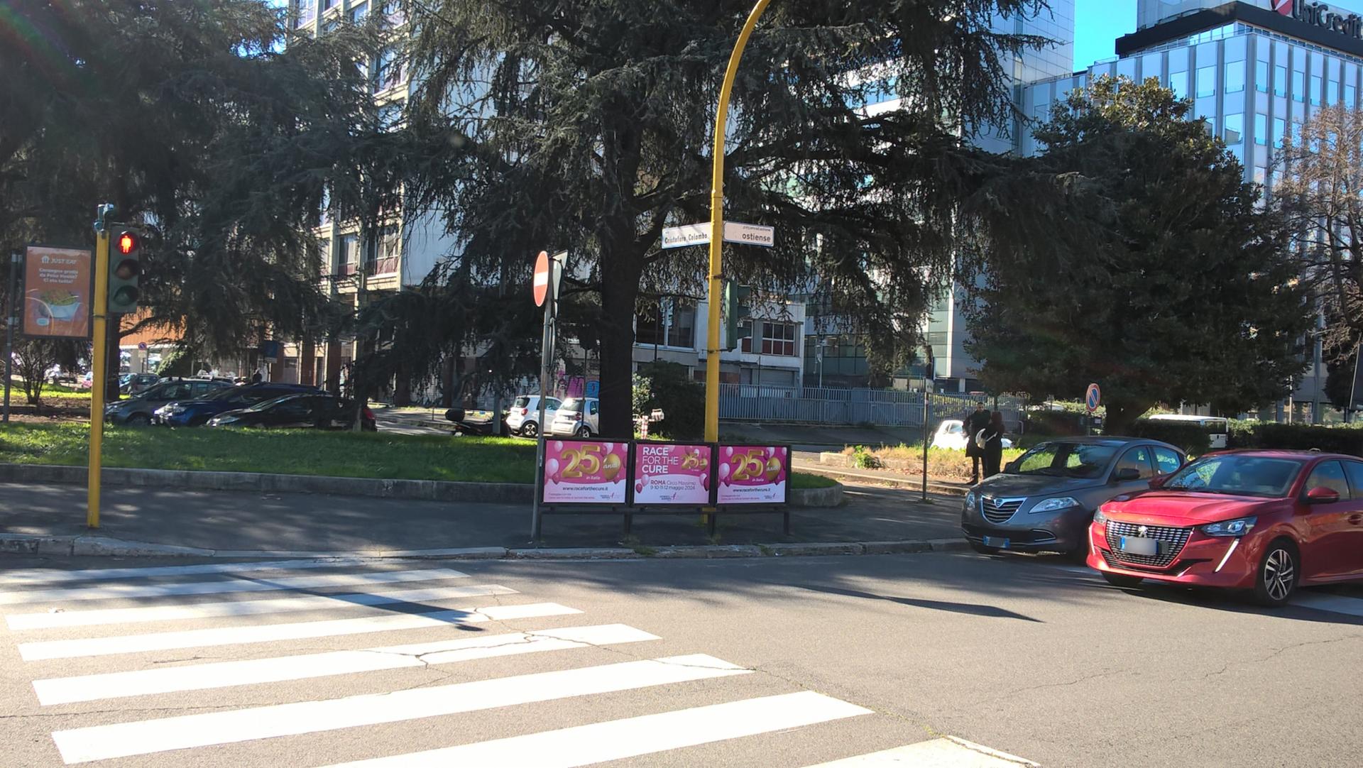 Impianto a CIRCONVALLAZIONE OSTIENSE - ang. Via Colombo (lt. Sud)  Roma