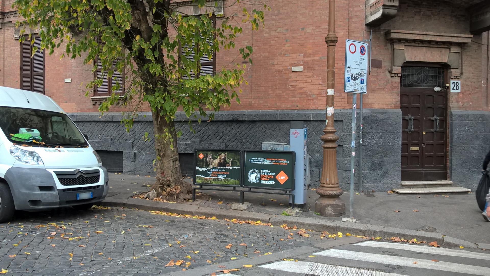 Impianto a VIA MERRY DEL VAL - ang. Viale Trastevere (lt. Nord)  Roma