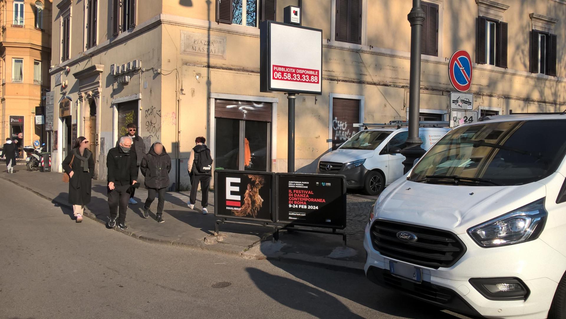 Impianto a VIALE TRASTEVERE - ang. Piazza Mastai  Roma
