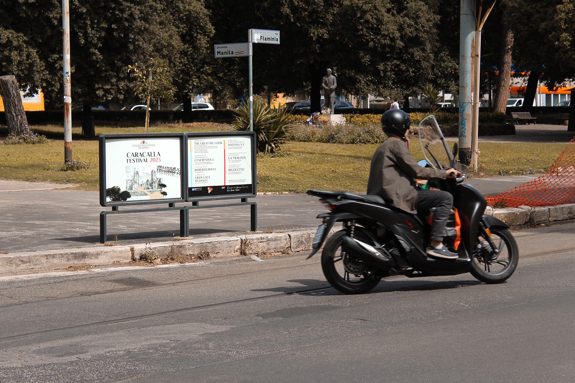 Impianto a PIAZZALE MANILA - fr. Via Fracassini (dx)  Roma