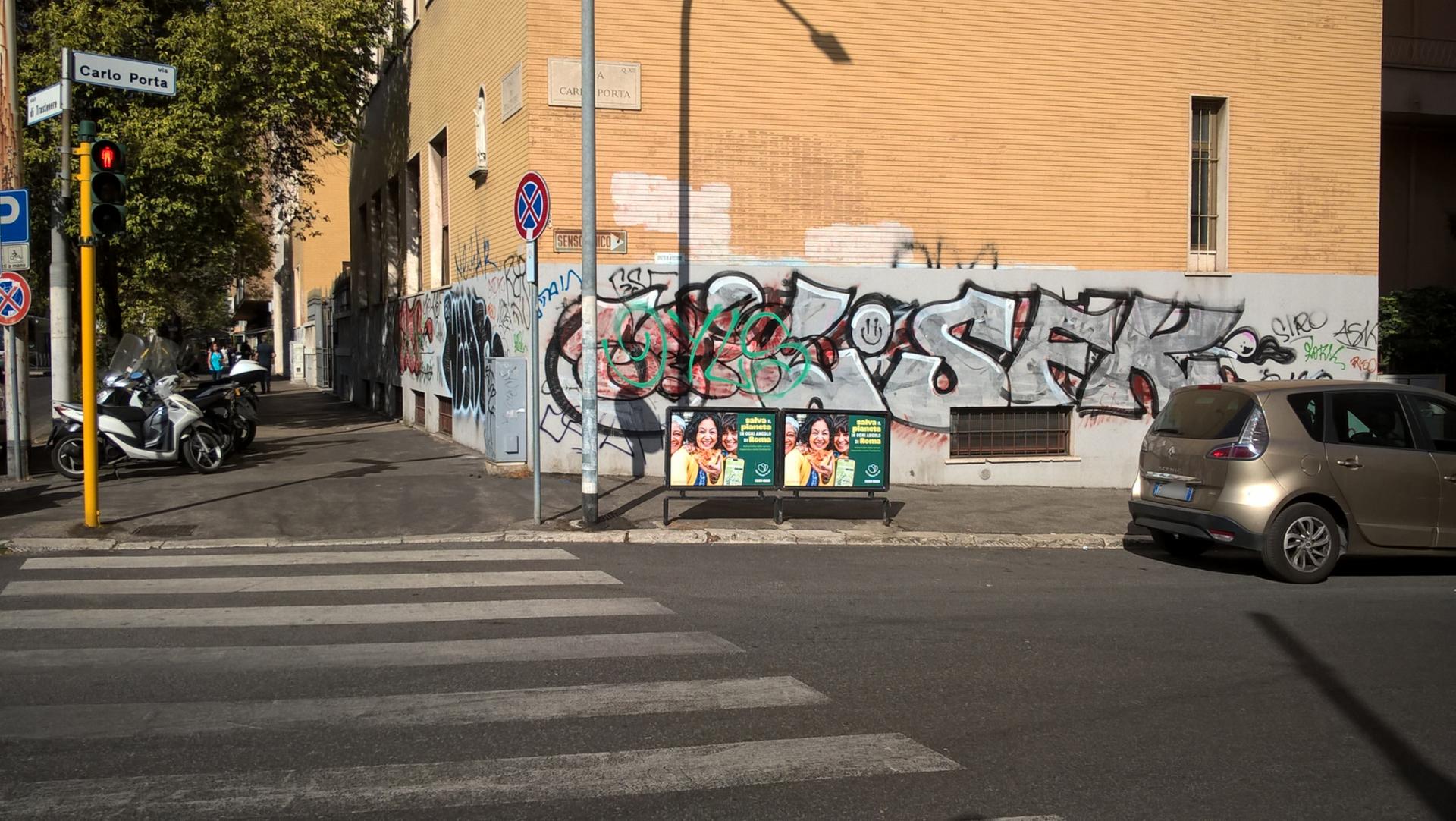 Impianto a VIA PORTA - ang. Viale Trastevere (lt. Nord)  Roma