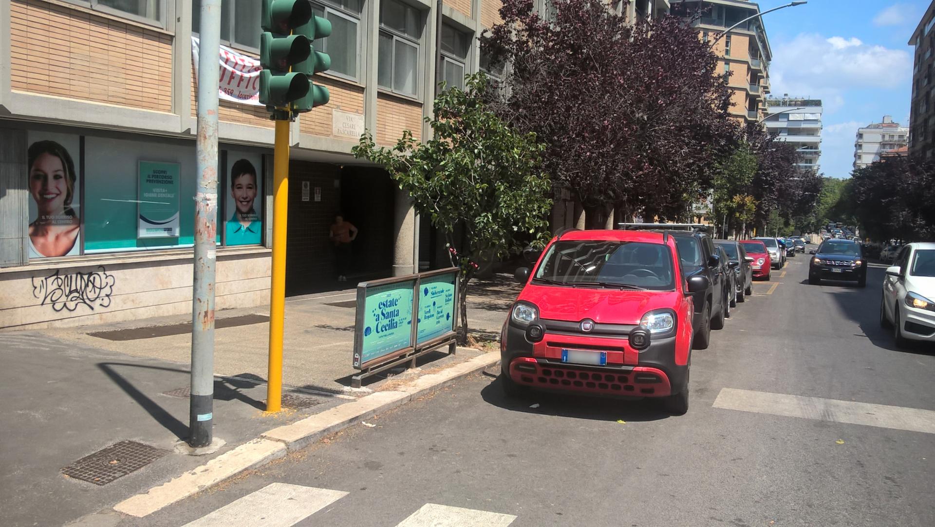 Impianto a VIA PASCARELLA - ang. Viale Trastevere (lt. Nord)  Roma