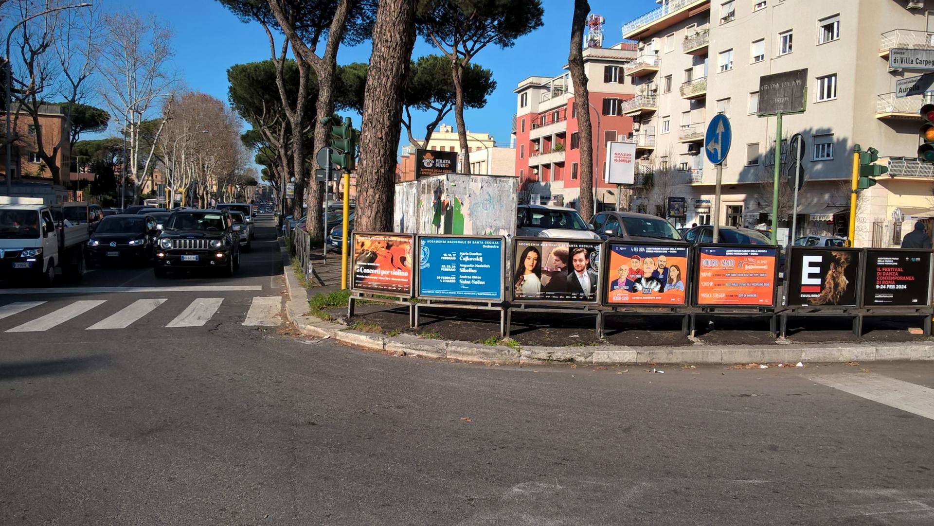 Impianto a PIAZZA VILLA CARPEGNA - fr. Villa Carpegna (Spartitraffico)  Roma