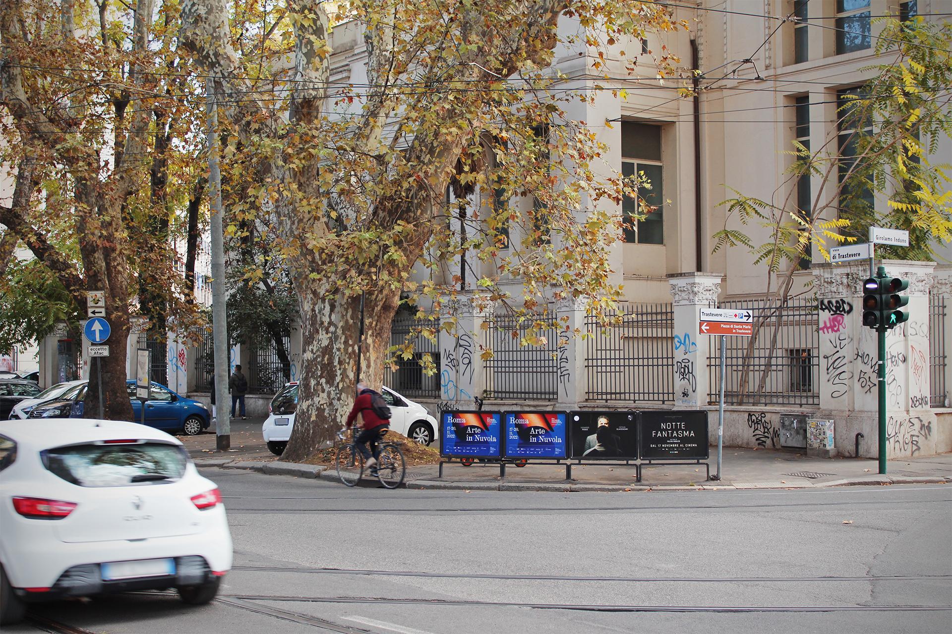 Impianto a VIALE TRASTEVERE - ang. Via Induno (lt. Nord, dx)  Roma