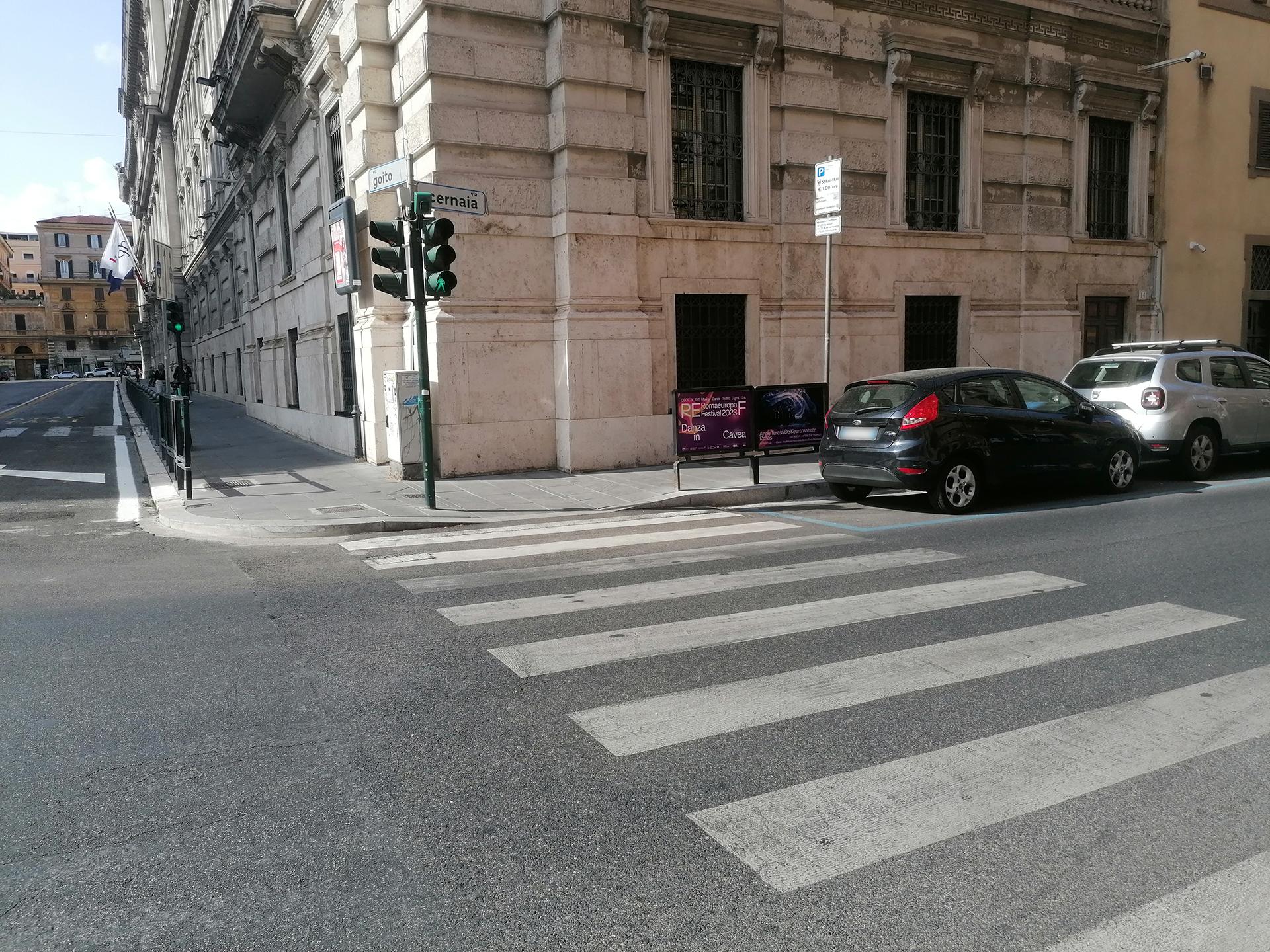 Impianto a VIA CERNAIA - ang. Via Goito (civ. 14)  Roma