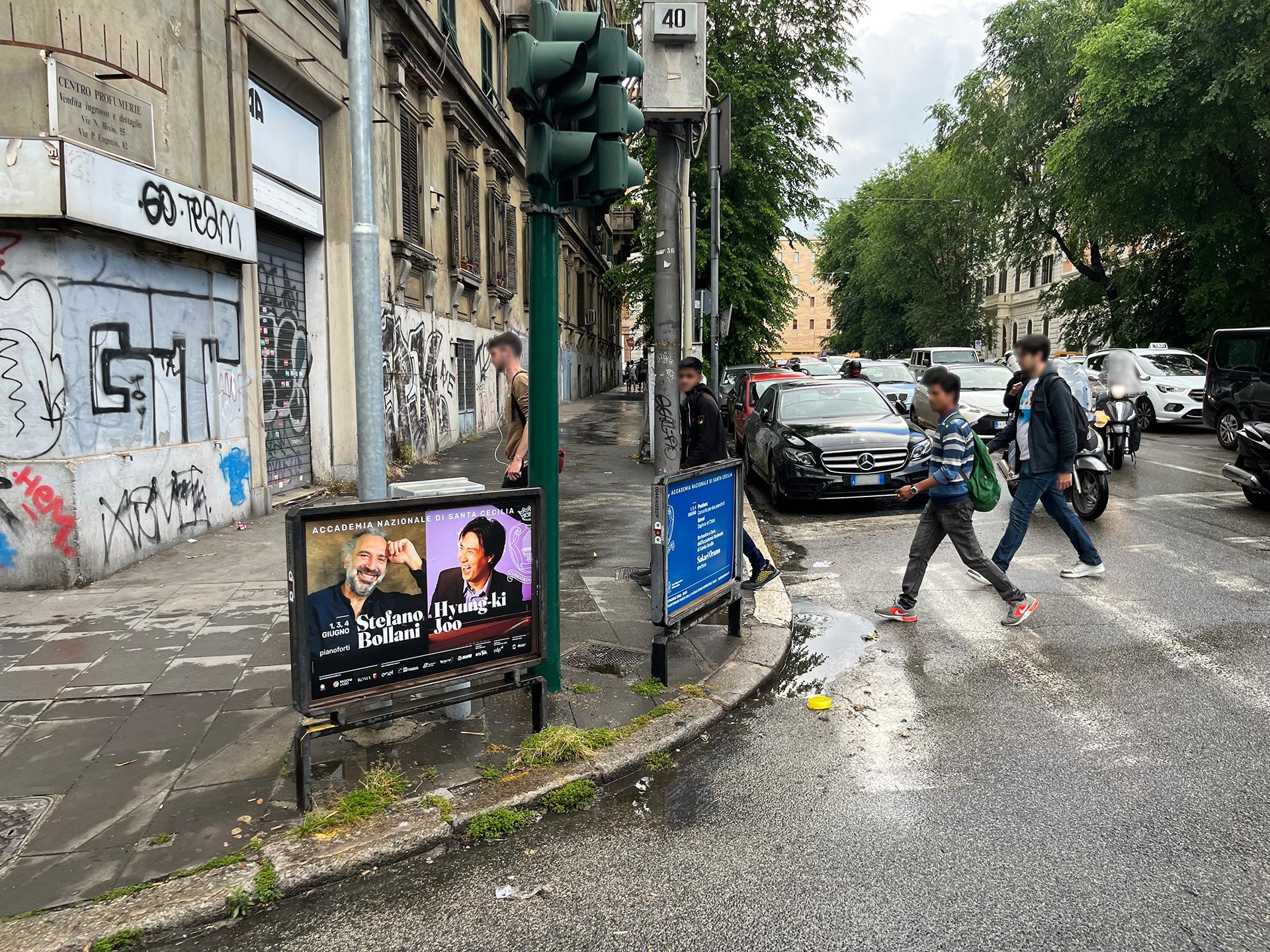 Impianto a VIALE MANZONI - ang. Via Principe Eugenio (civ. 46)  Roma